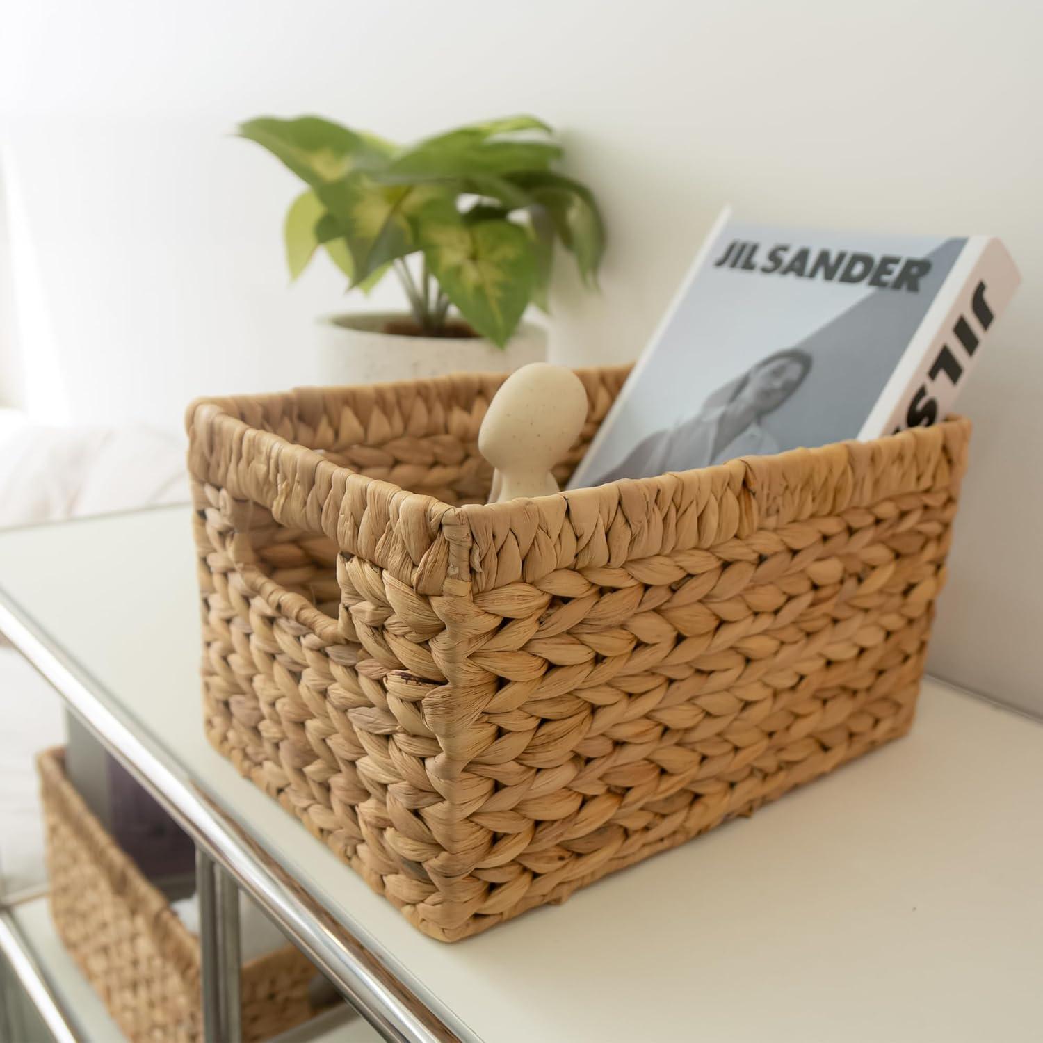 KOKODO Cestas de Almacenamiento Rectangulares Medianas 2 Piezas