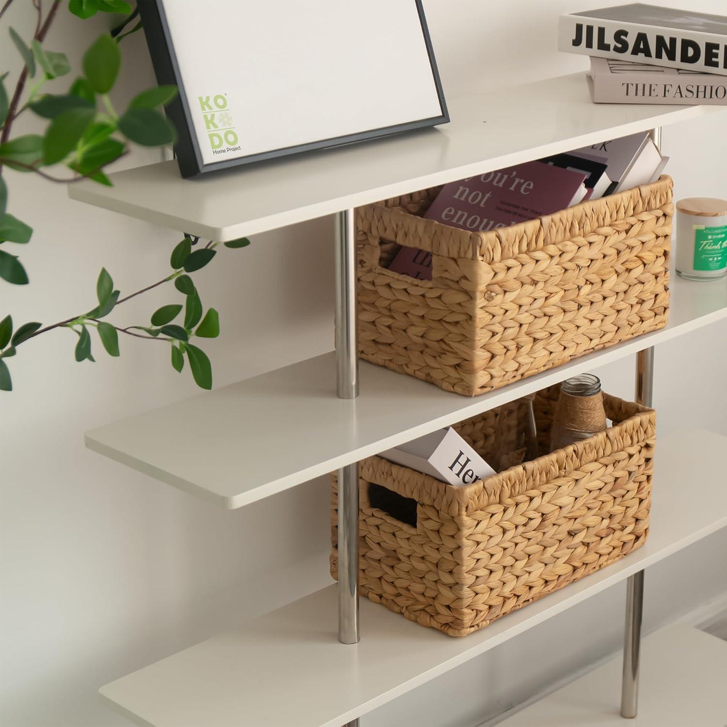 KOKODO Cestas de Almacenamiento Rectangulares Medianas 2 Piezas