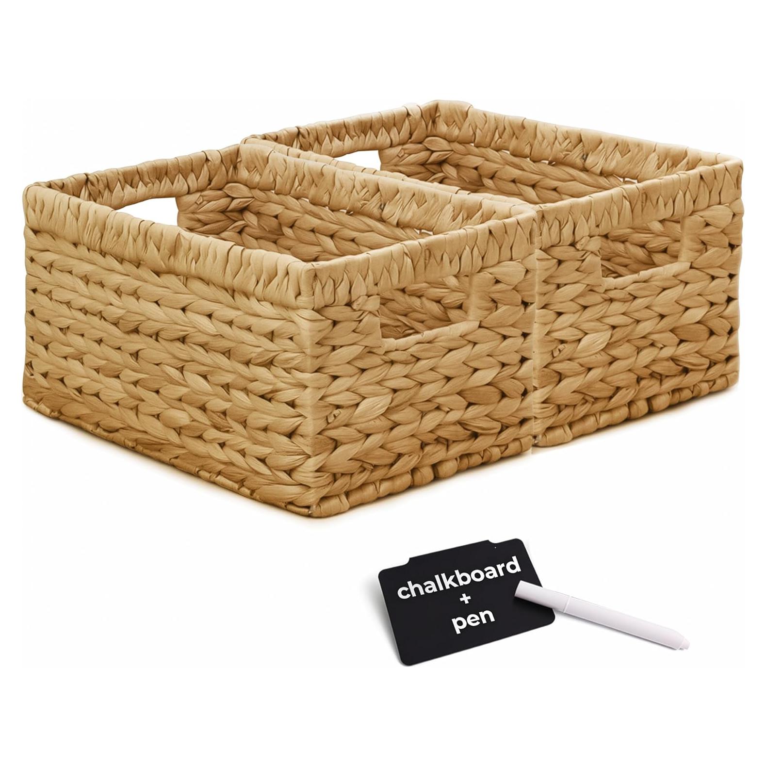 KOKODO Cestas de Almacenamiento Rectangulares Medianas 2 Piezas