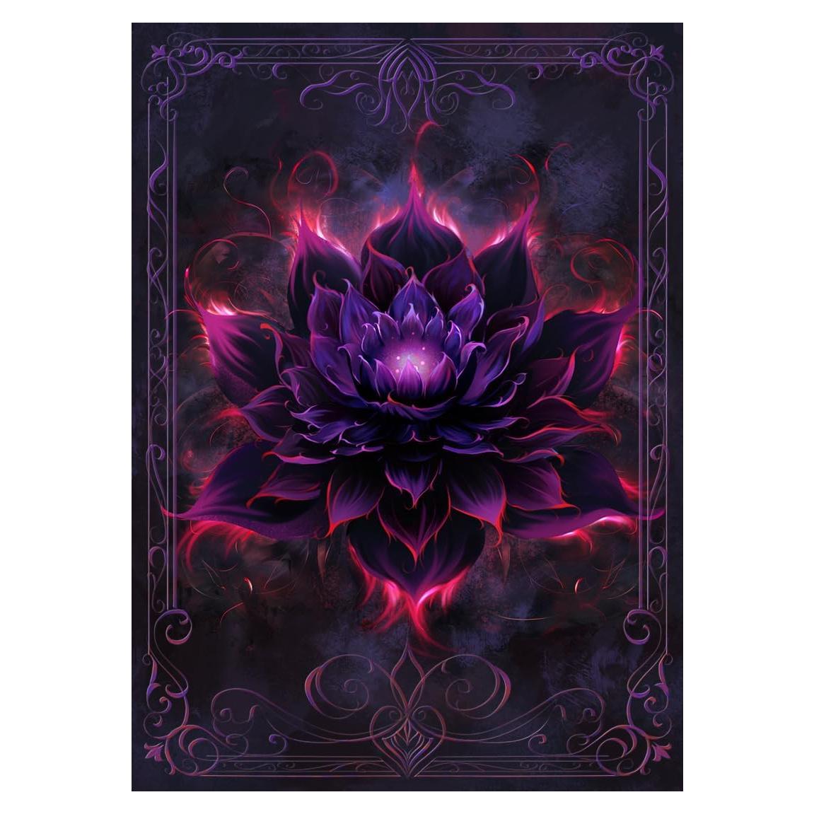 Fundas para cartas MTG Artimana 100CT Loto Negro Carmesí