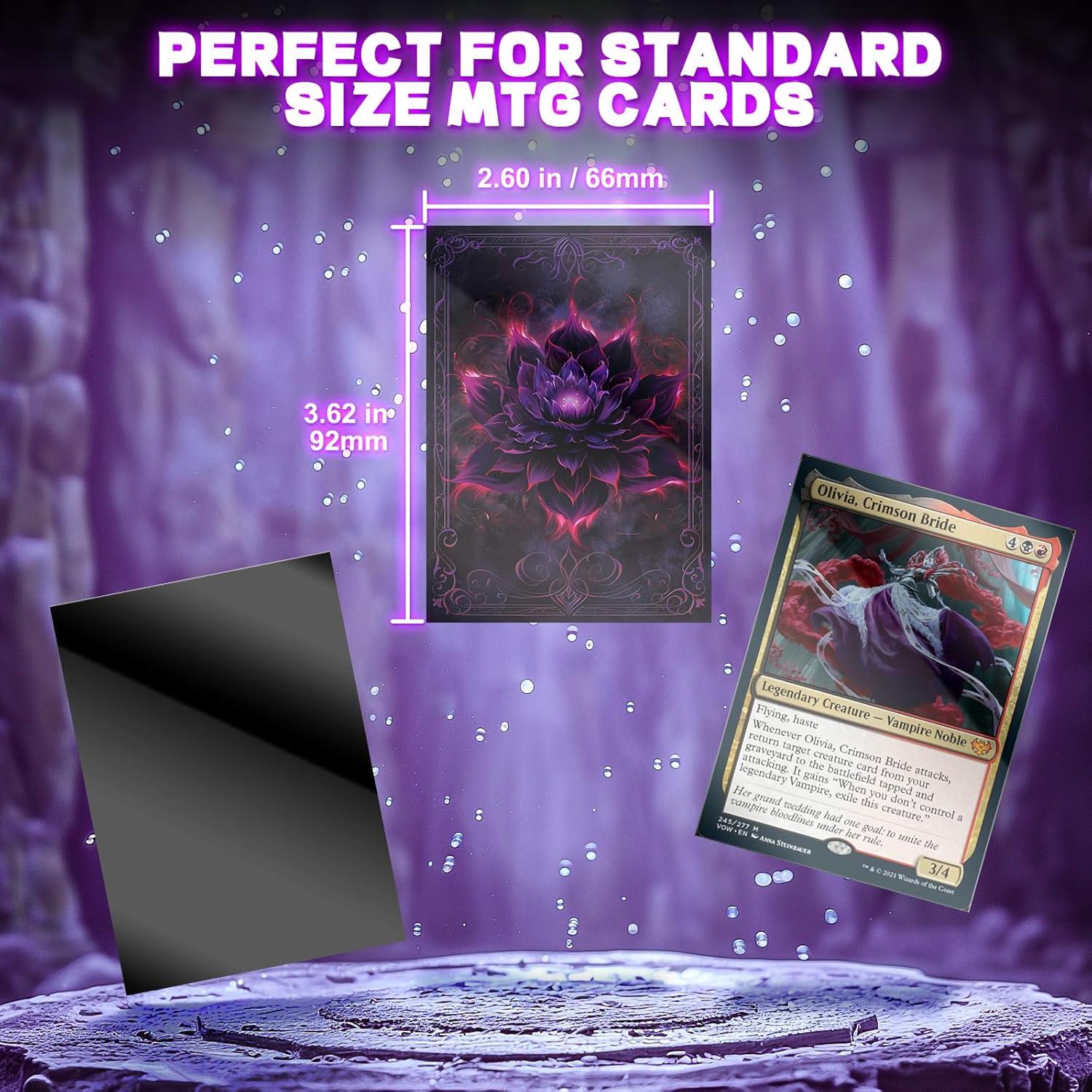 Fundas para cartas MTG Artimana 100CT Loto Negro Carmesí