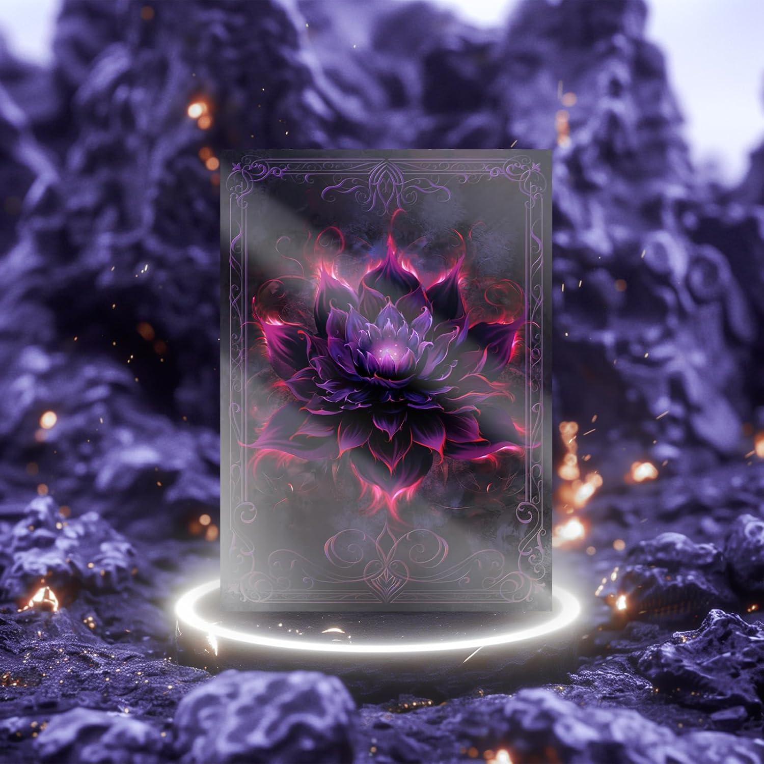 Fundas para cartas MTG Artimana 100CT Loto Negro Carmesí