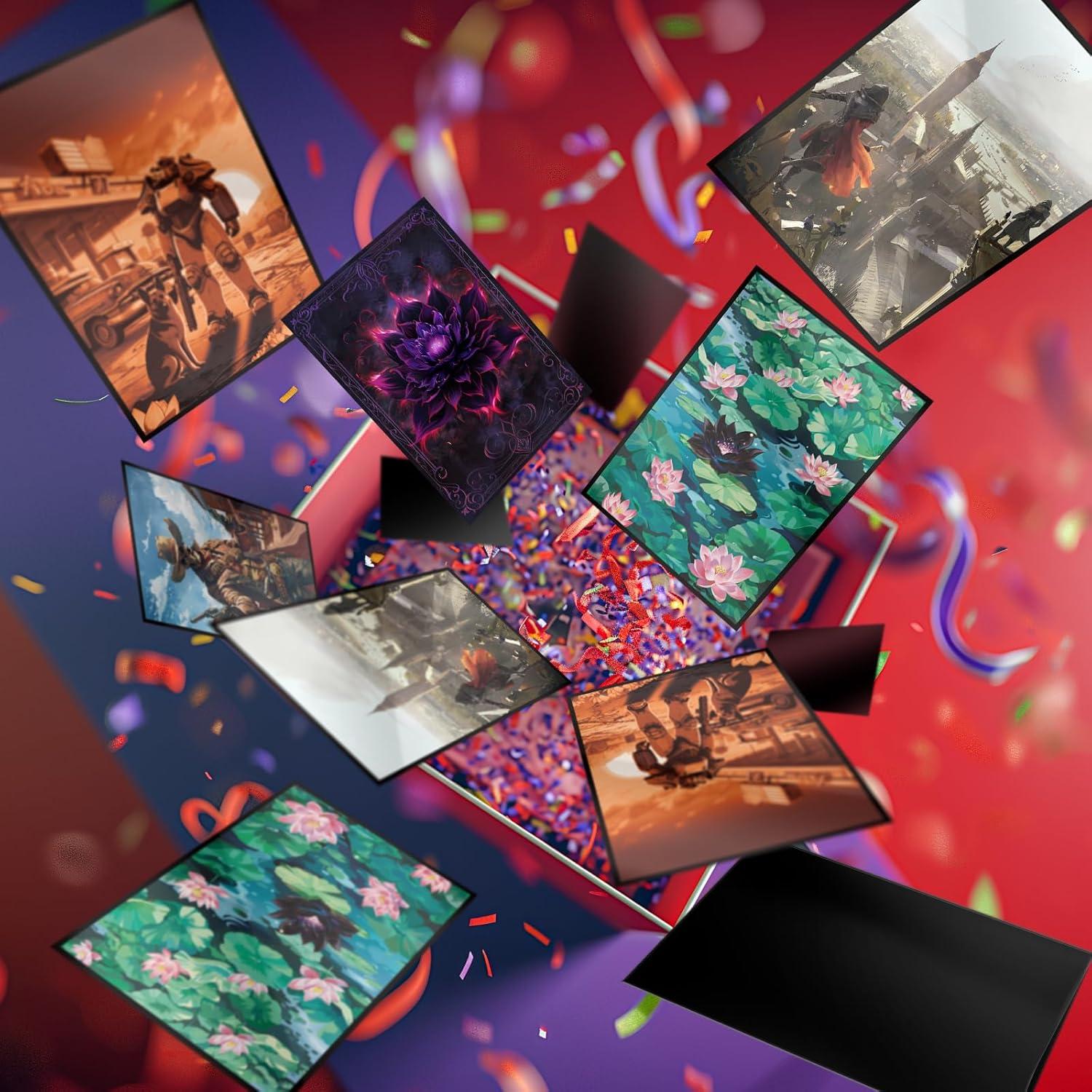 Fundas para cartas MTG Artimana 100CT Loto Negro Carmesí