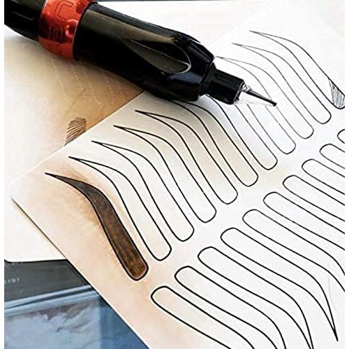 Hoja de Piel Falsa para Microblading Stylia 15x20 cm - 5 Negros + 1 Blanco