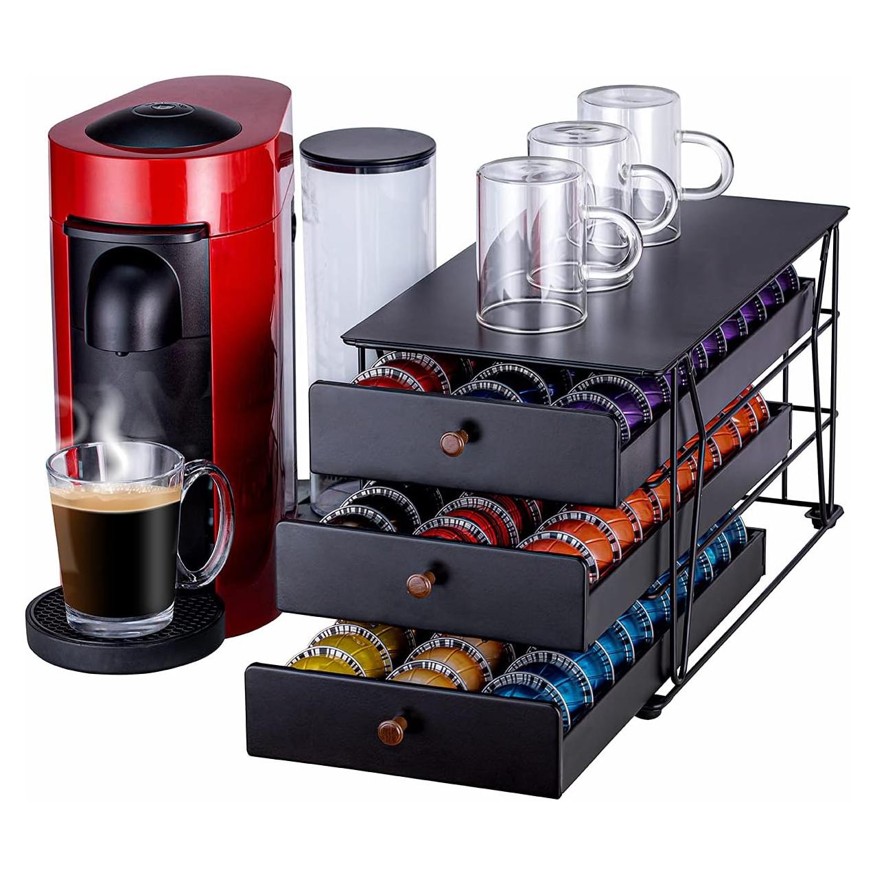 Soporte para cápsulas Nespresso Rice Rat Vertuo - 90 cápsulas