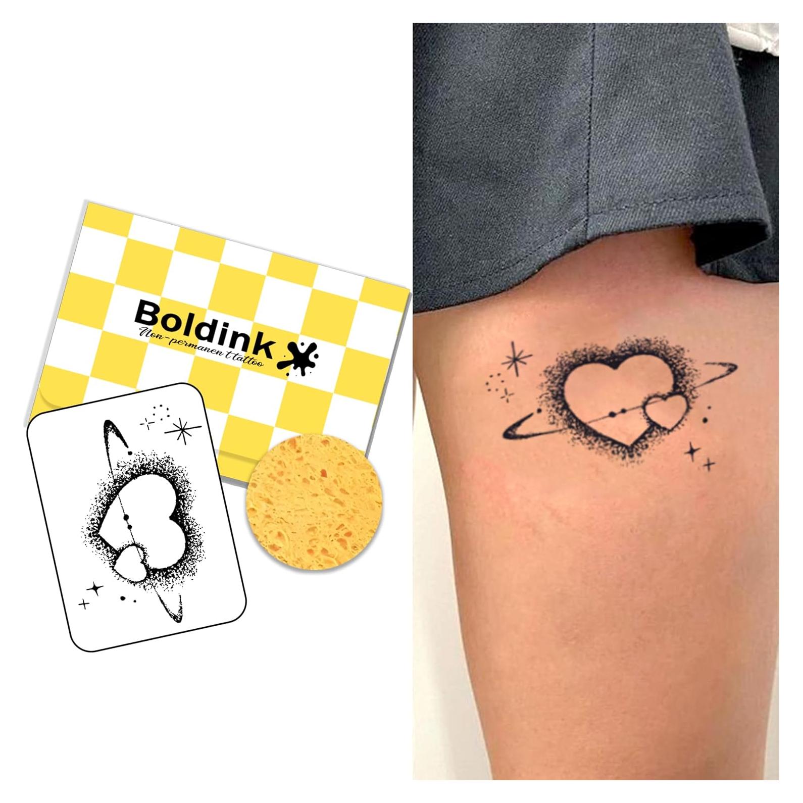 Tatuajes Temporales Boldink Halo de Amor - Impermeables 15 Días