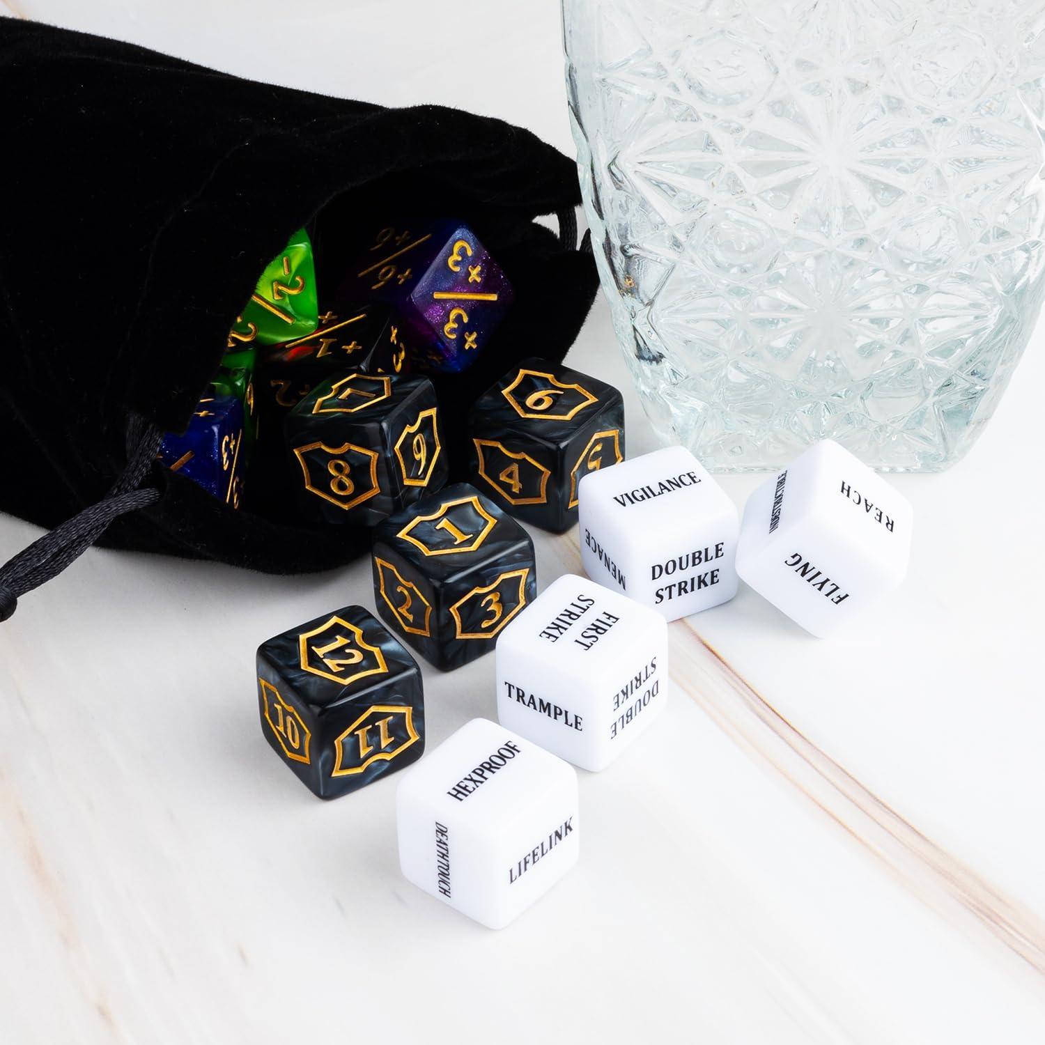 63 Piezas Contadores de Dados MTG LAMJAM Acrílico para Juegos