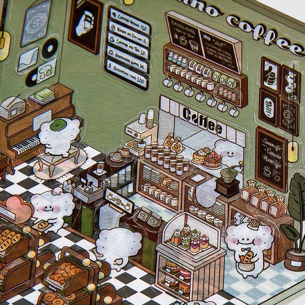 Pegatinas 3D EUTVIBRP para Decoración Creativa - 4 Escenas