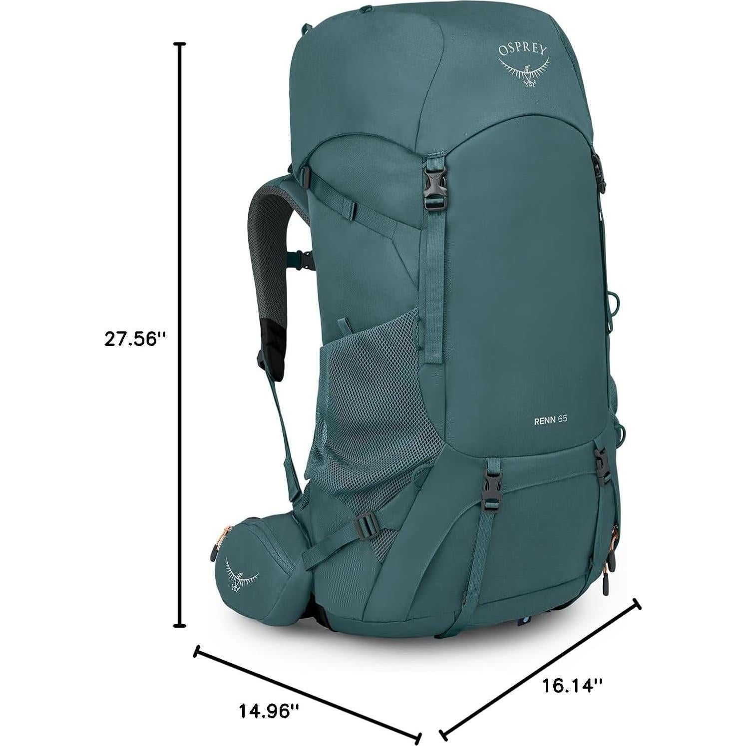 Mochila de senderismo Osprey Renn 65L Mujeres Azul/Naranja