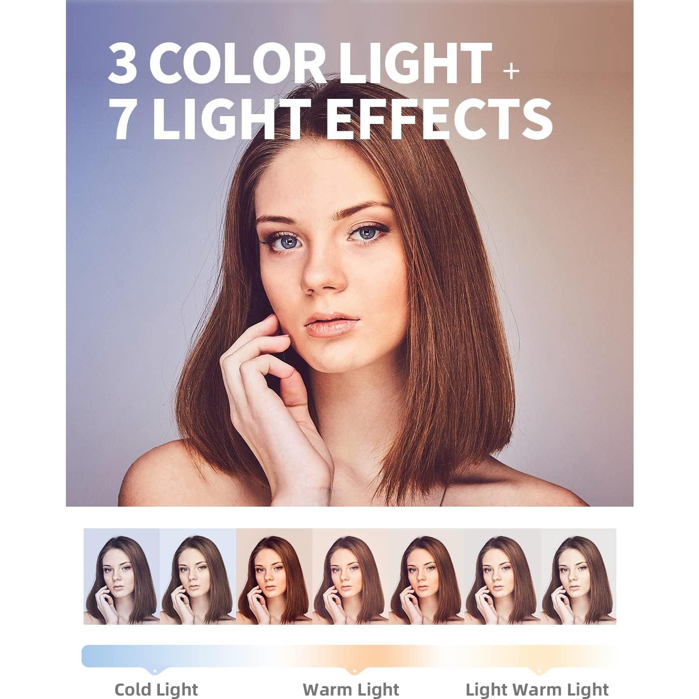 Soporte para Selfie Plegable Woumlaiy con Luz LED 360°