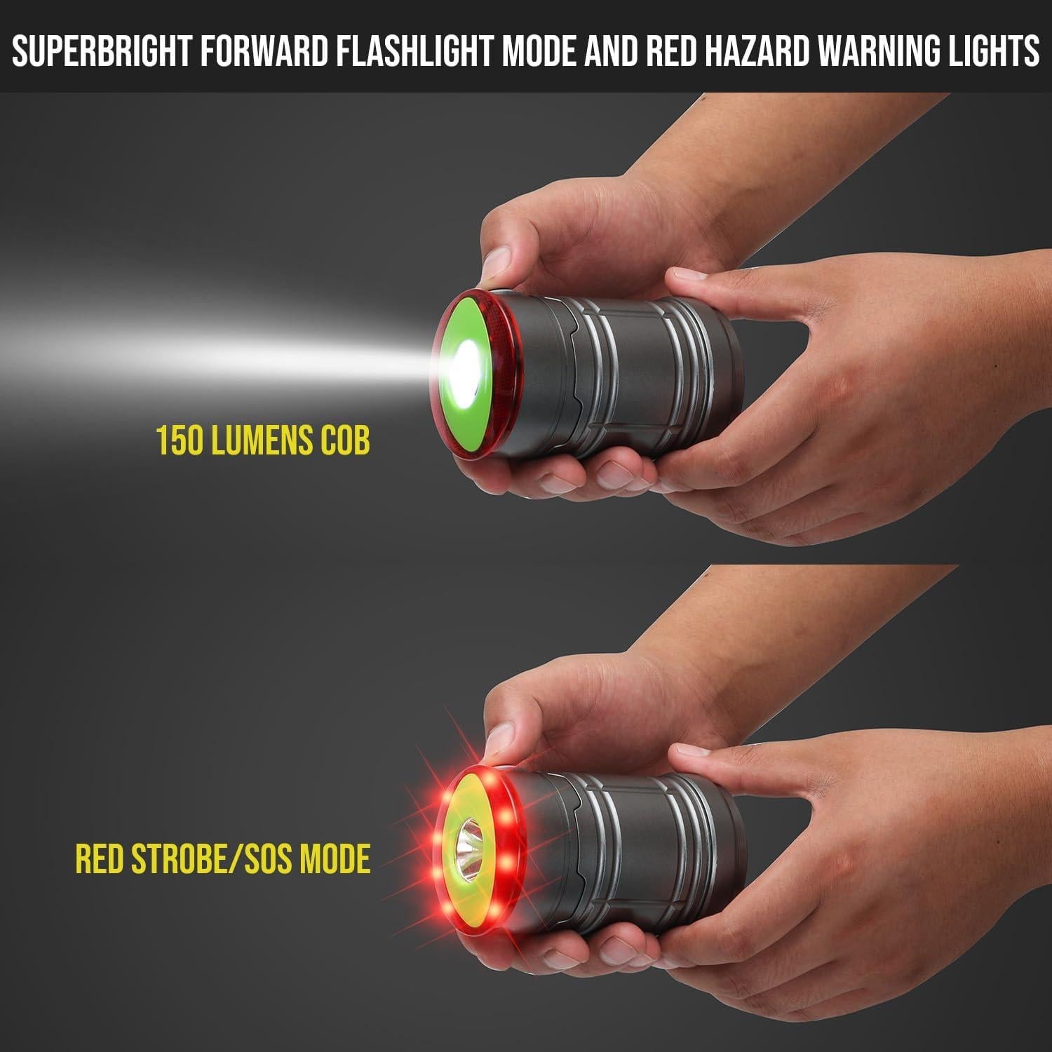 Linterna de Camping LED Plegable Lichamp - 200 Lúmenes, 4 Modos