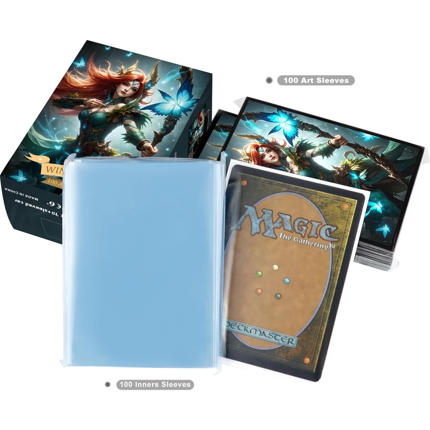 100 Fundas para Cartas Katomula WindRanger 66x88mm