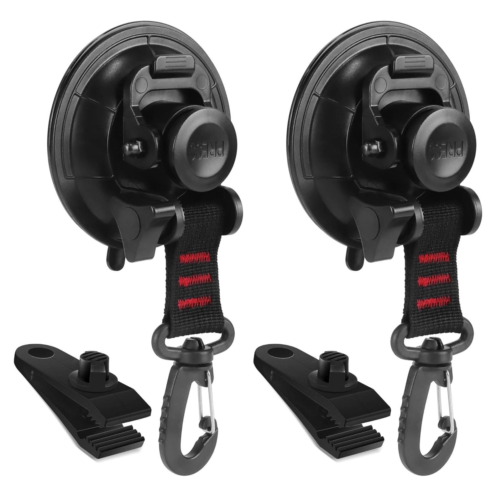 Ventosas de Alta Resistencia Vashly 2 Pzs 31.75 kg para Camping