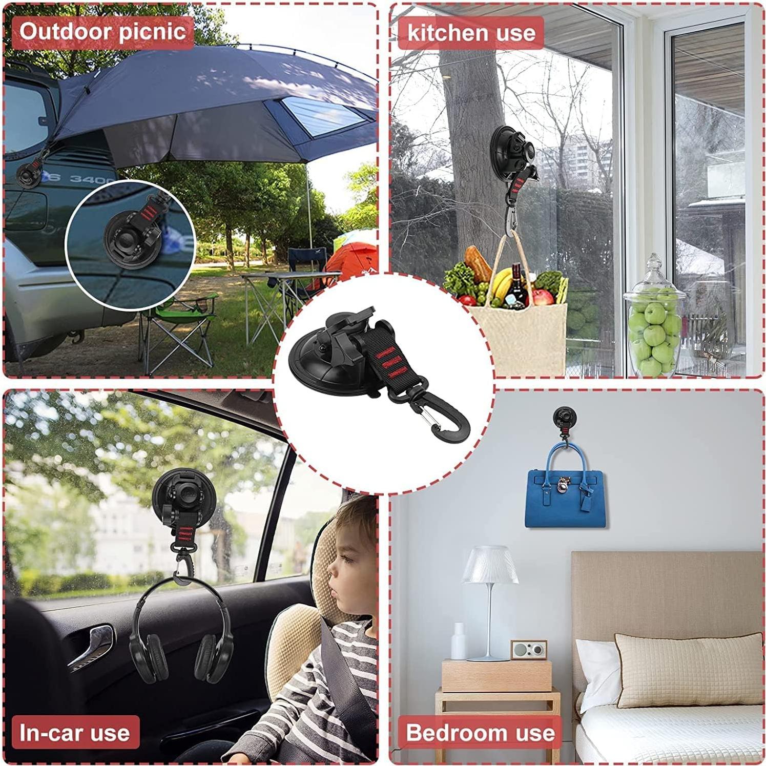 Ventosas de Alta Resistencia Vashly 2 Pzs 31.75 kg para Camping