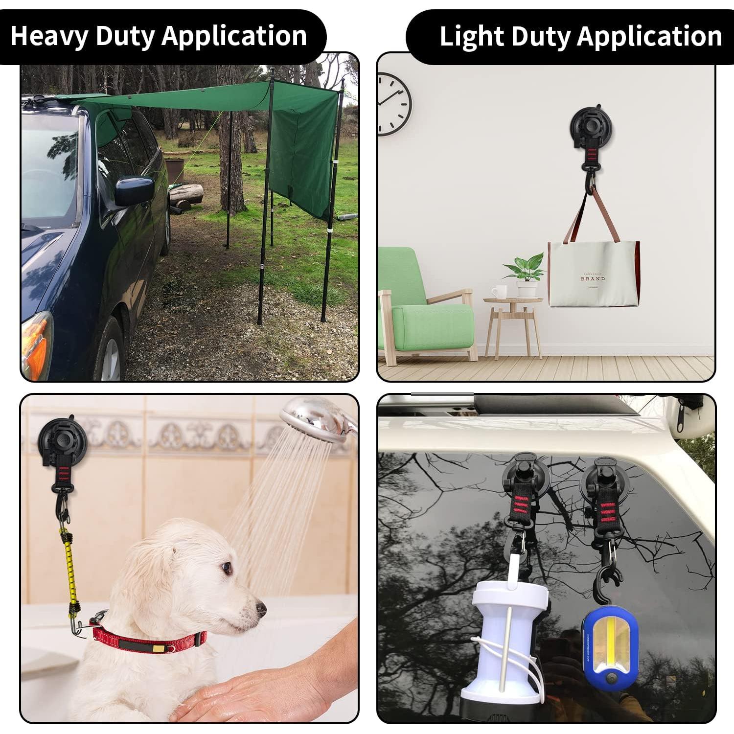 Ventosas de Alta Resistencia Vashly 2 Pzs 31.75 kg para Camping