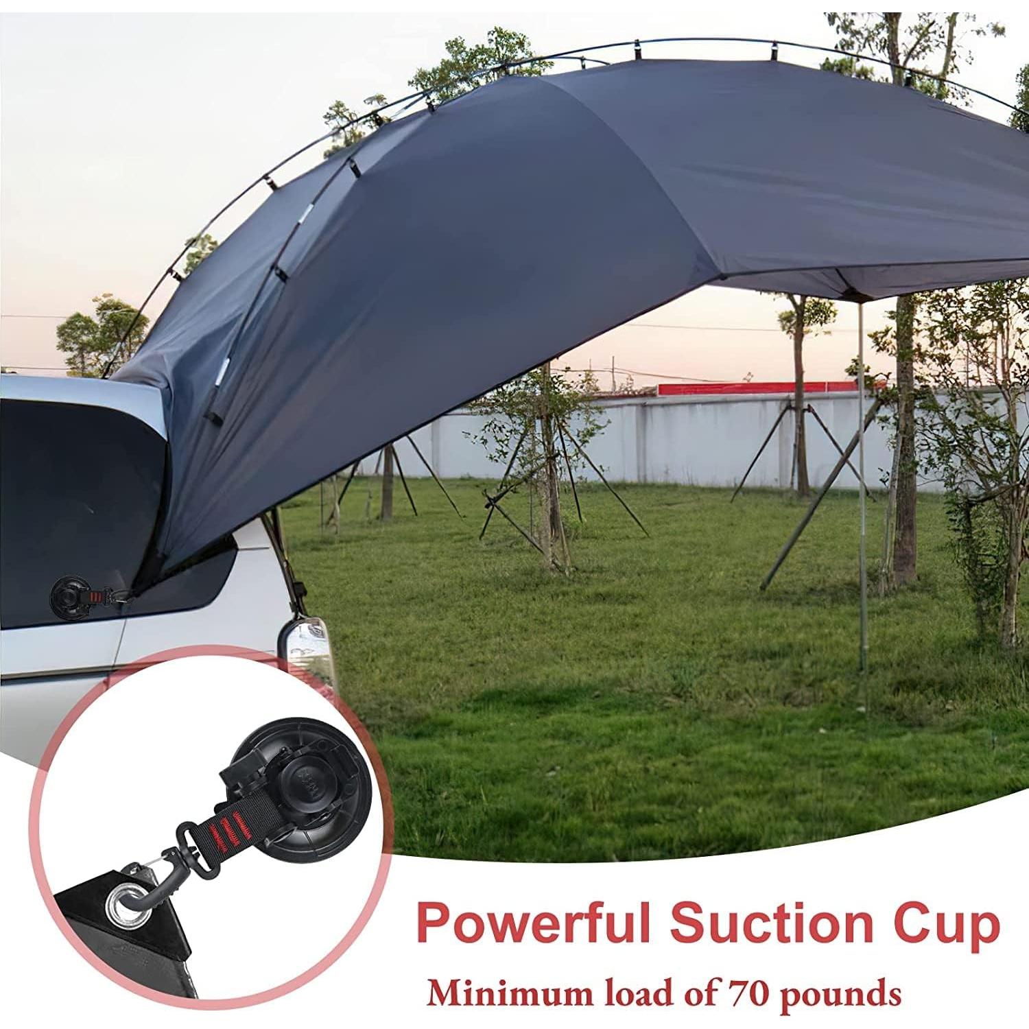 Ventosas de Alta Resistencia Vashly 2 Pzs 31.75 kg para Camping