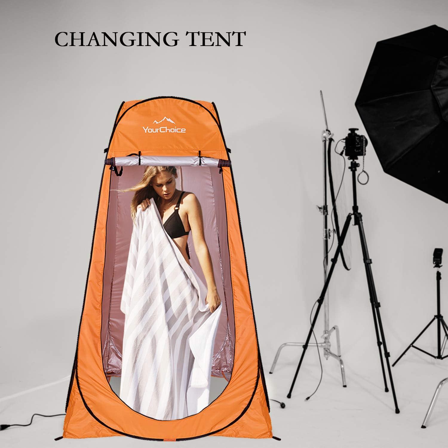 Carpa de Privacidad Pop Up Tu Elección 1.88m Naranja Camping
