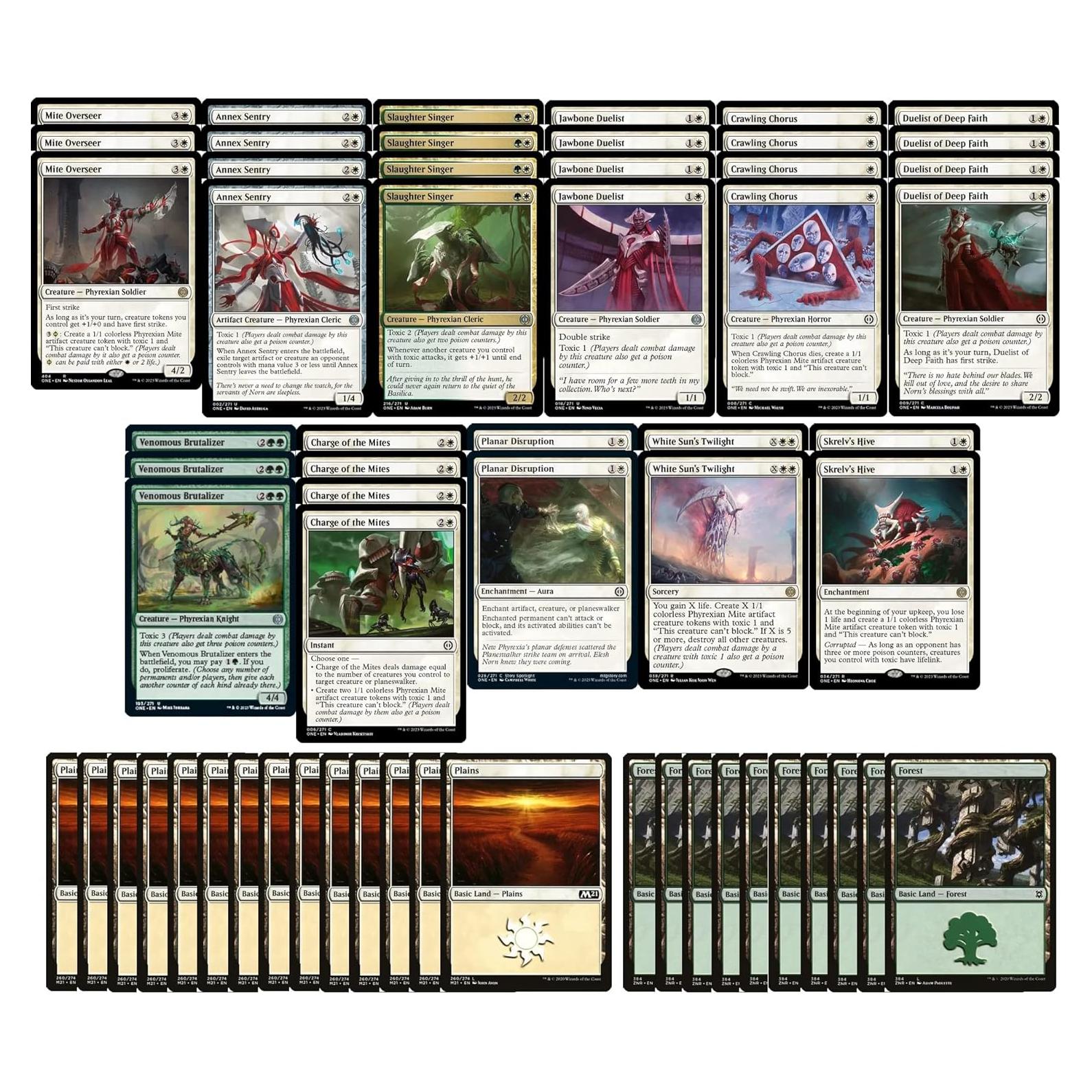 Mazo MTG Selesnya Tóxico Infecto 60 Cartas - Legal Moderno