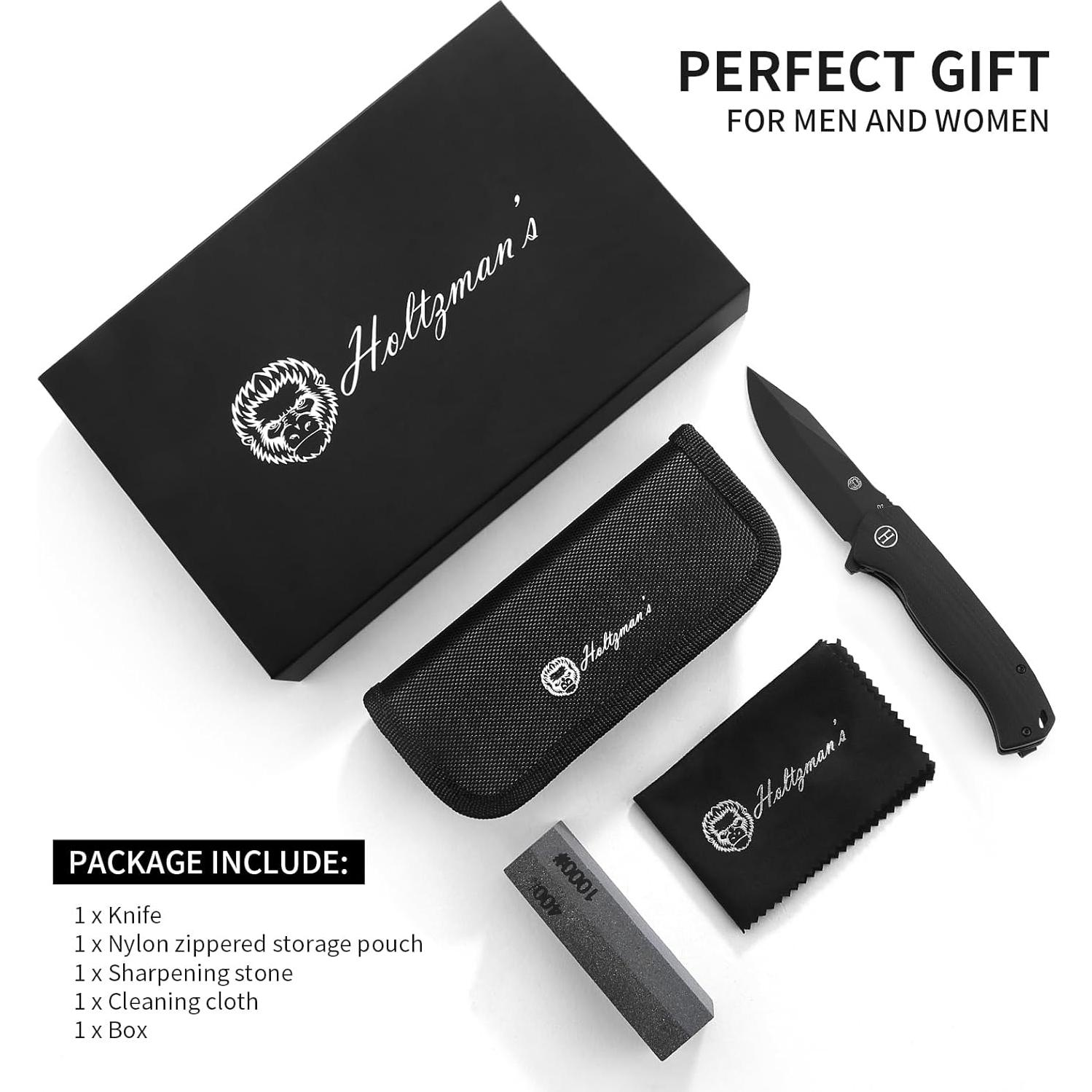 Cuchillo Plegable de Supervivencia Holtzman's Gorilla D2 19.4cm