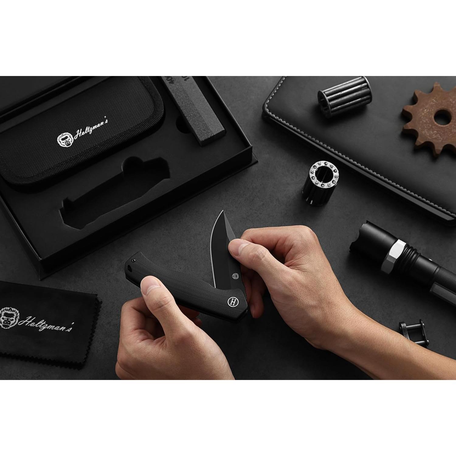 Cuchillo Plegable de Supervivencia Holtzman's Gorilla D2 19.4cm