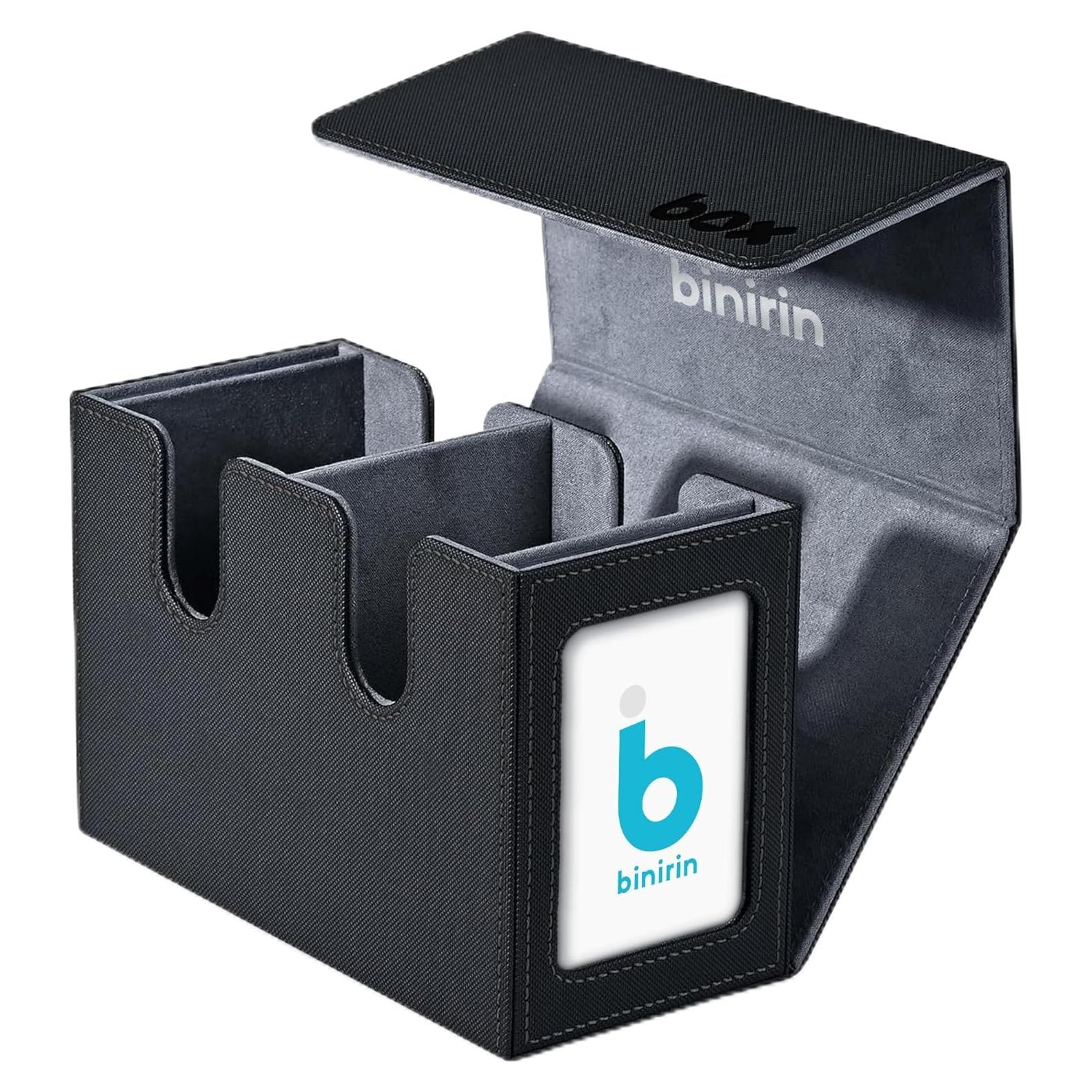 Caja de Almacenamiento para Cartas Binirin 280+ Negro y Gris
