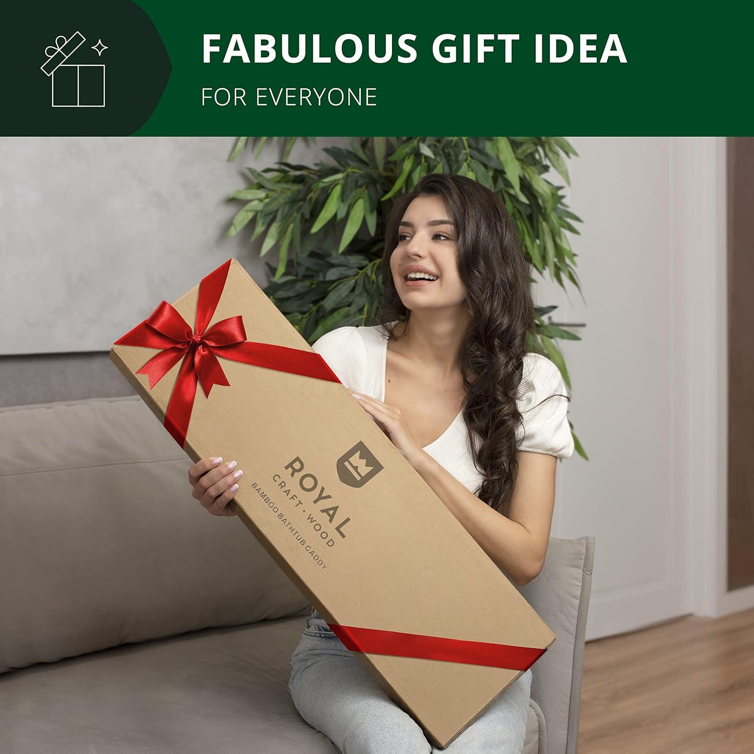 Bandeja de Baño Plegable Royal Craft Wood - Bambú Blanco 109 cm