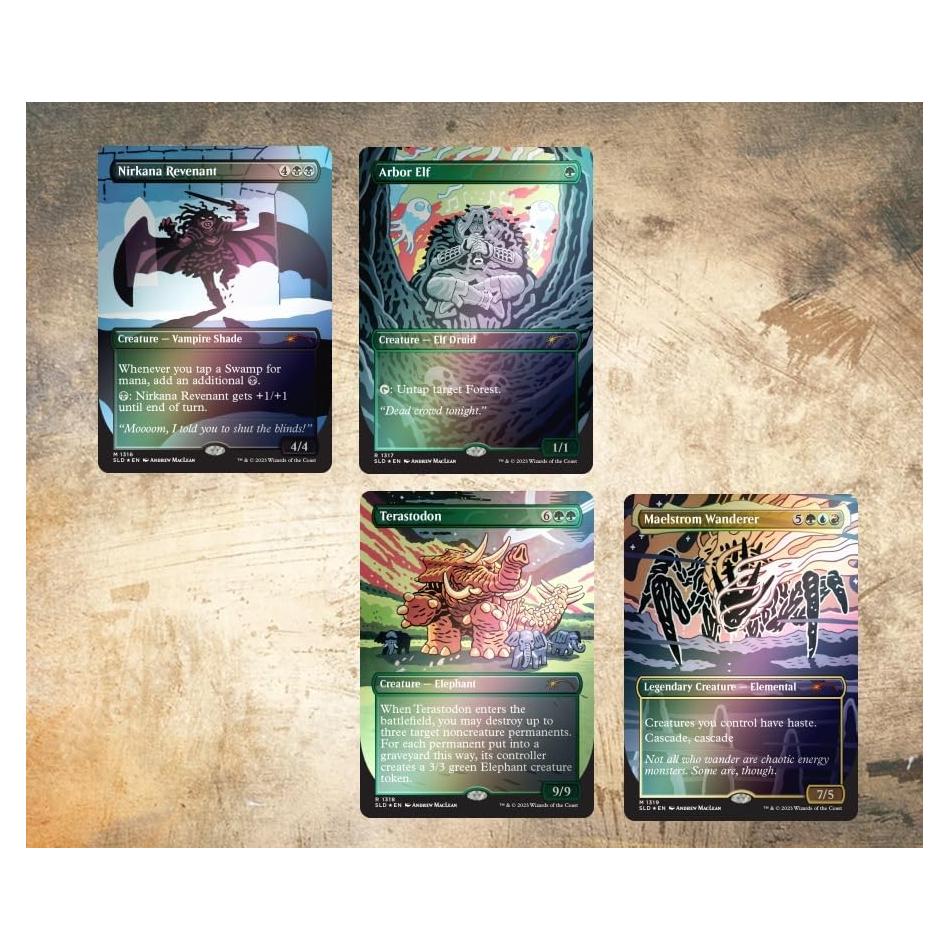 MTG Secret Lair Andrew MacLean Foil 2023 - 4 cartas