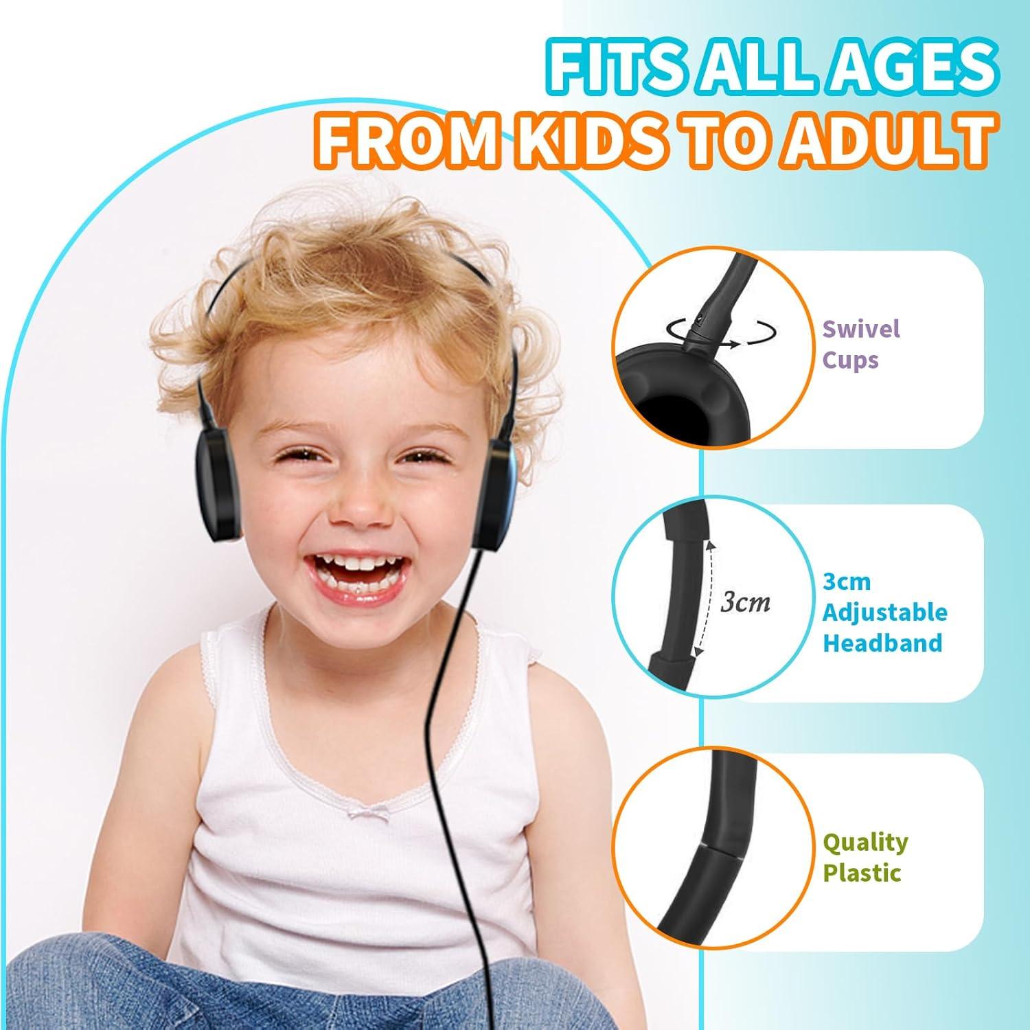 Auriculares con Cable ZHENWAY 002 para Niños - Paquete de 16