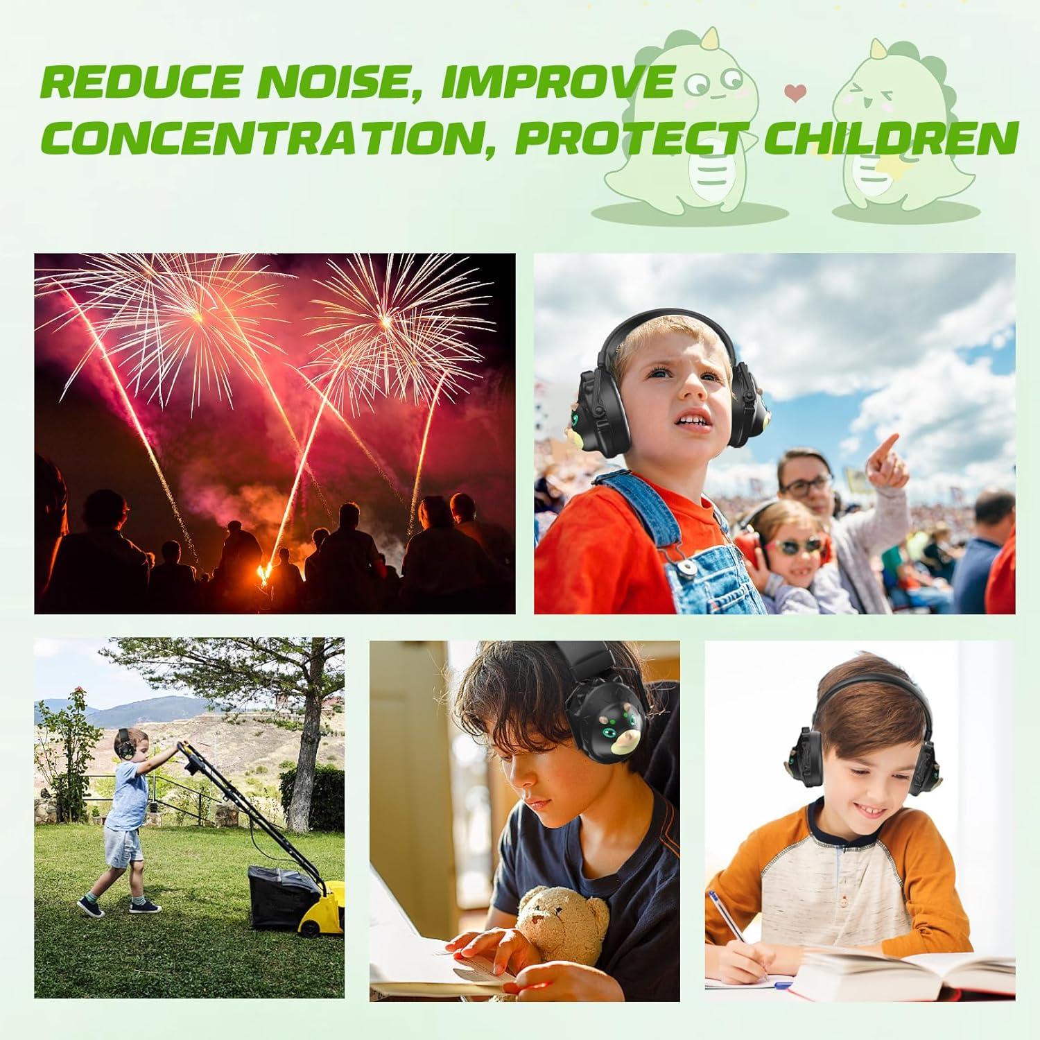 Auriculares para Niños Freeice con Cancelación de Ruido Dinosaurio