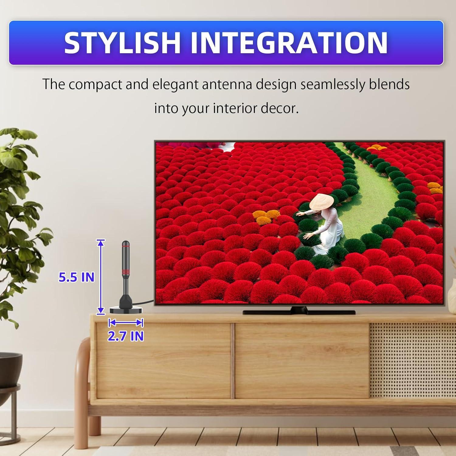 Antena Digital HDTV DTVSMARTSHOW DVB-T2 Interior 2025