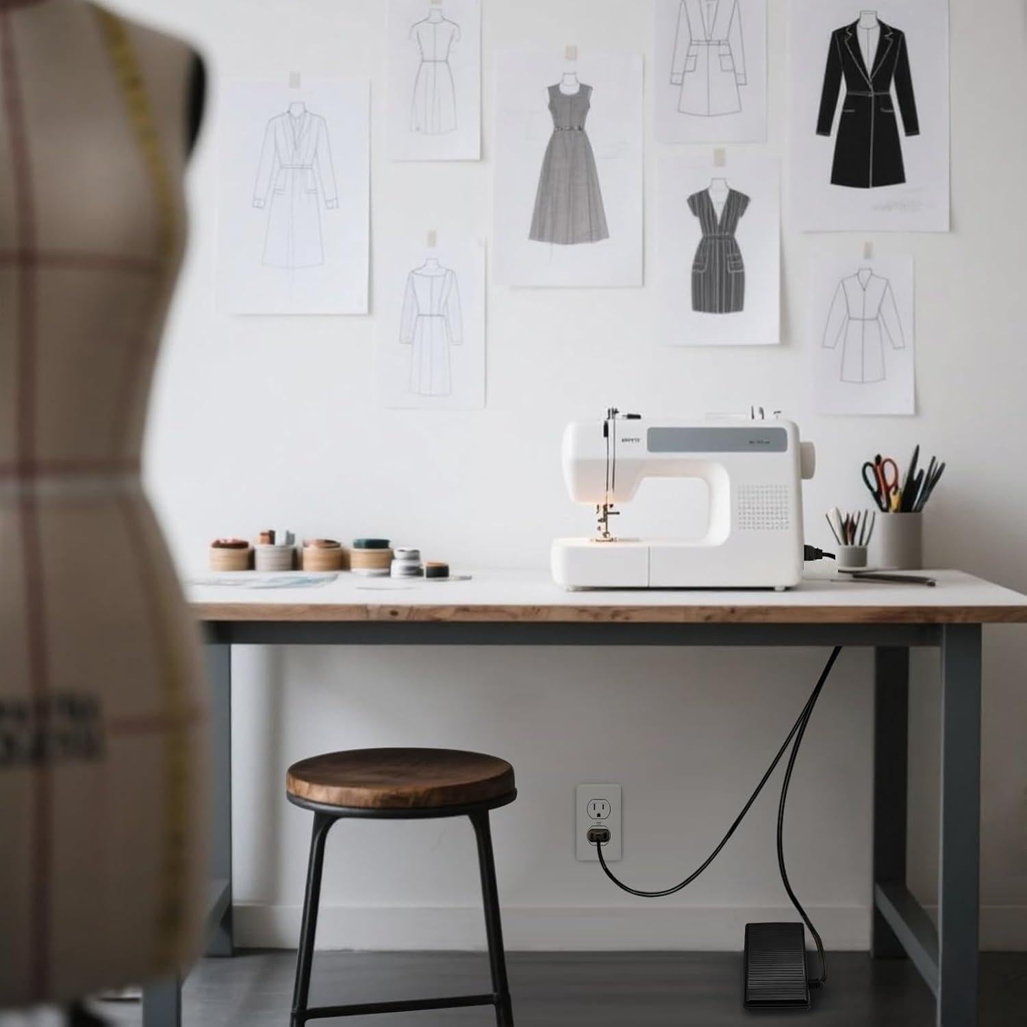 Pedal y Cable de Alimentación para Máquina de Coser Singer #359102-001