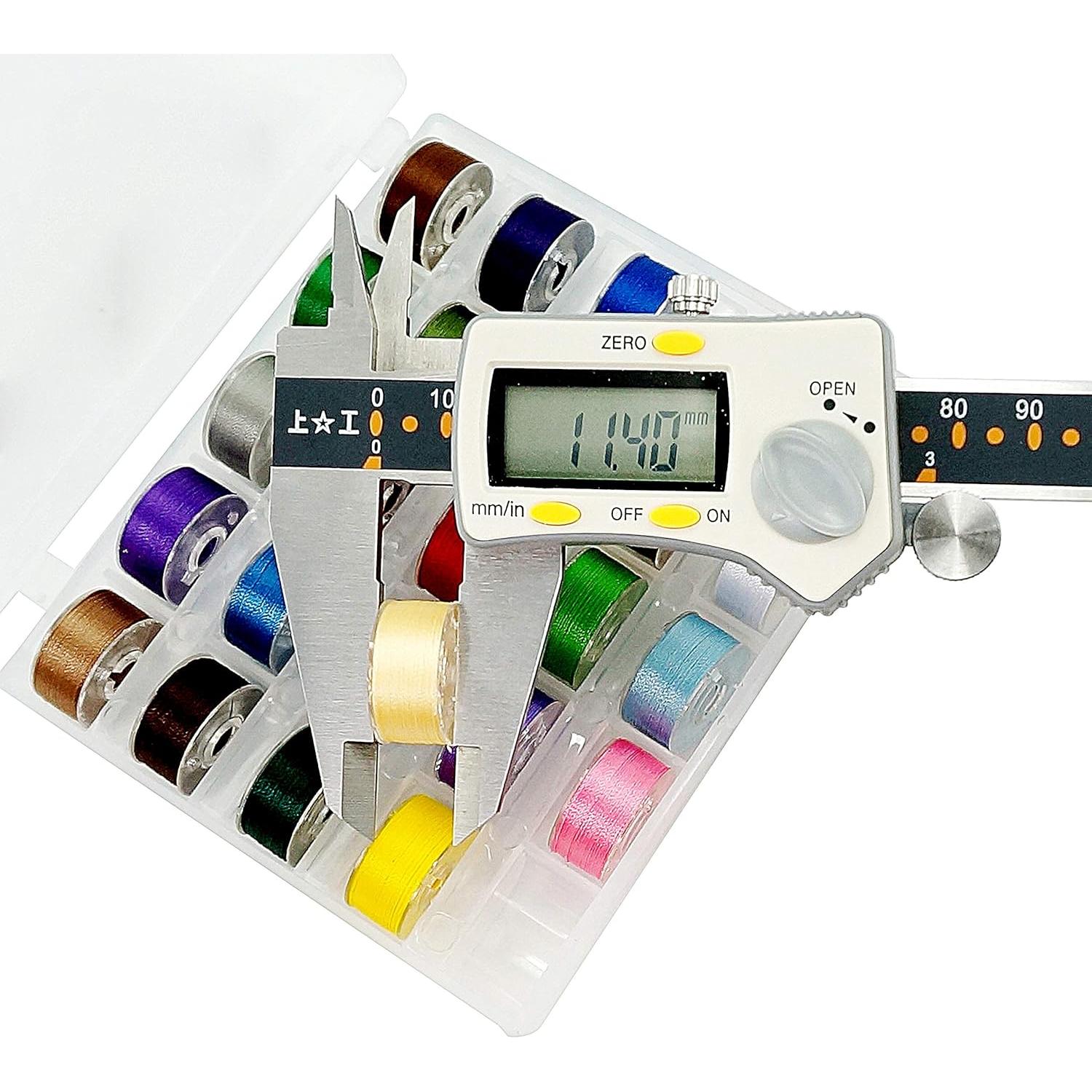 Hilo preenrollado 25 piezas brothread 70D/2 colores variados