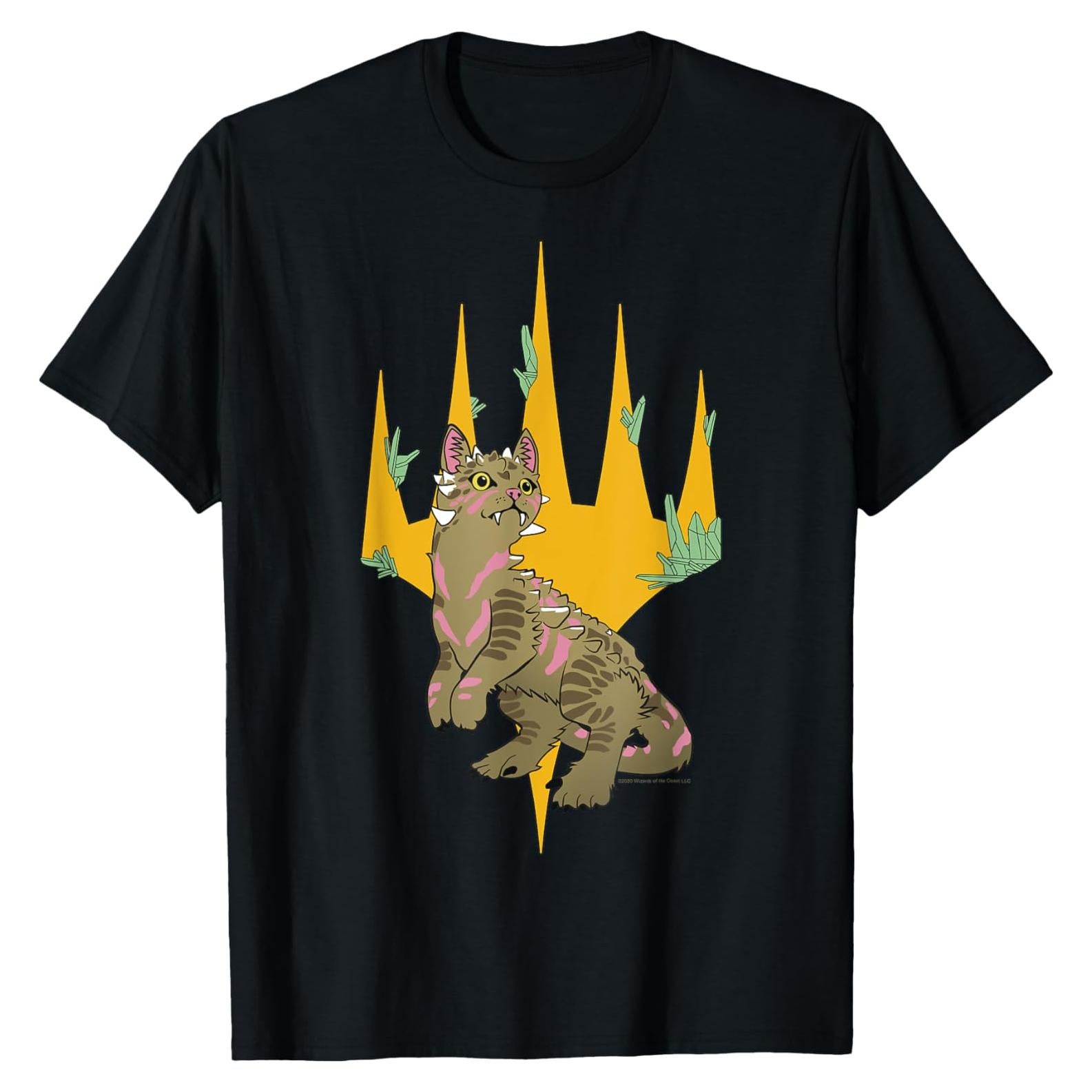 Camiseta gráfica Magic: The Gathering con logo de dinosaurio - Hombre - Negro - Pequeño