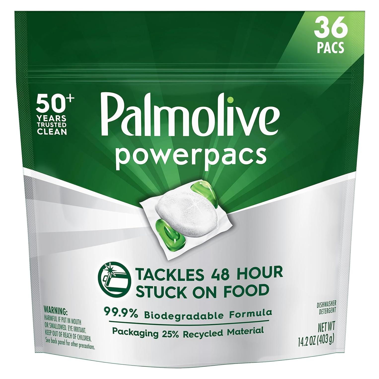 Cápsulas Detergente Lavavajillas Palmolive PowerPacs 36 Unidades