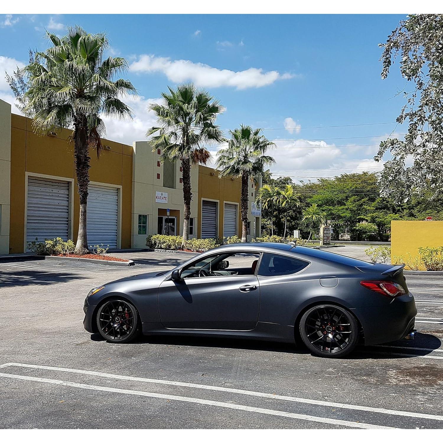 Vinilo Envoltura Premium VViViD+ Mate Metálico Negro 30.48x152.4cm