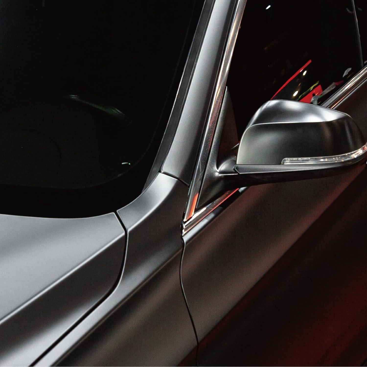 Vinilo Envoltura Premium VViViD+ Mate Metálico Negro 30.48x152.4cm