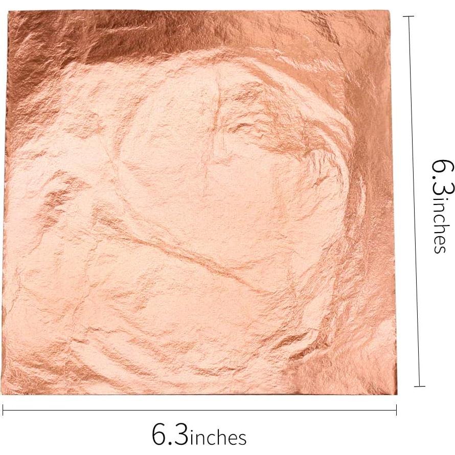 Hojas de Cobre Real Yong Bo 100 Piezas 16 cm para Manualidades