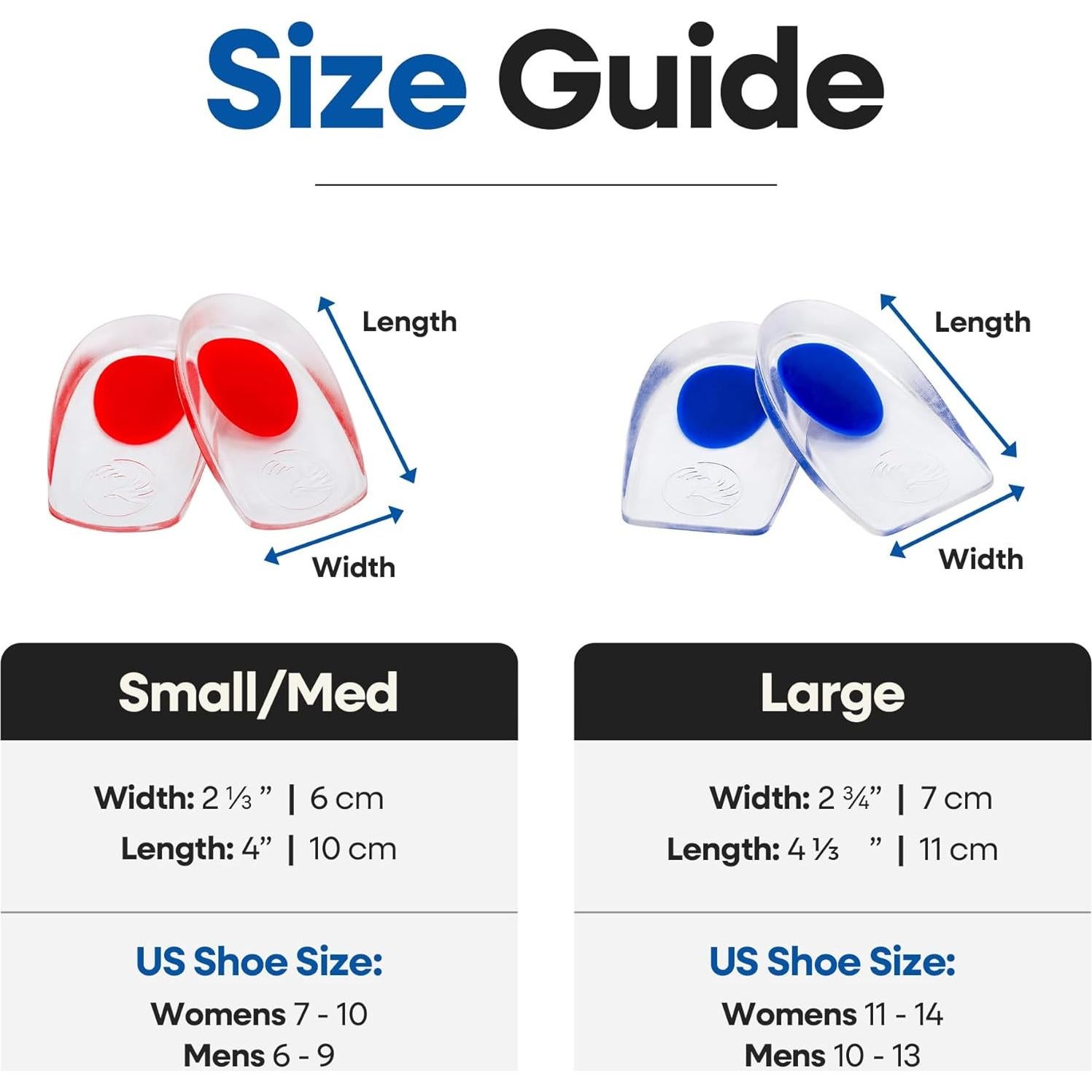 Almohadillas de Talón de Gel Armstrong América - 1 Par Grande