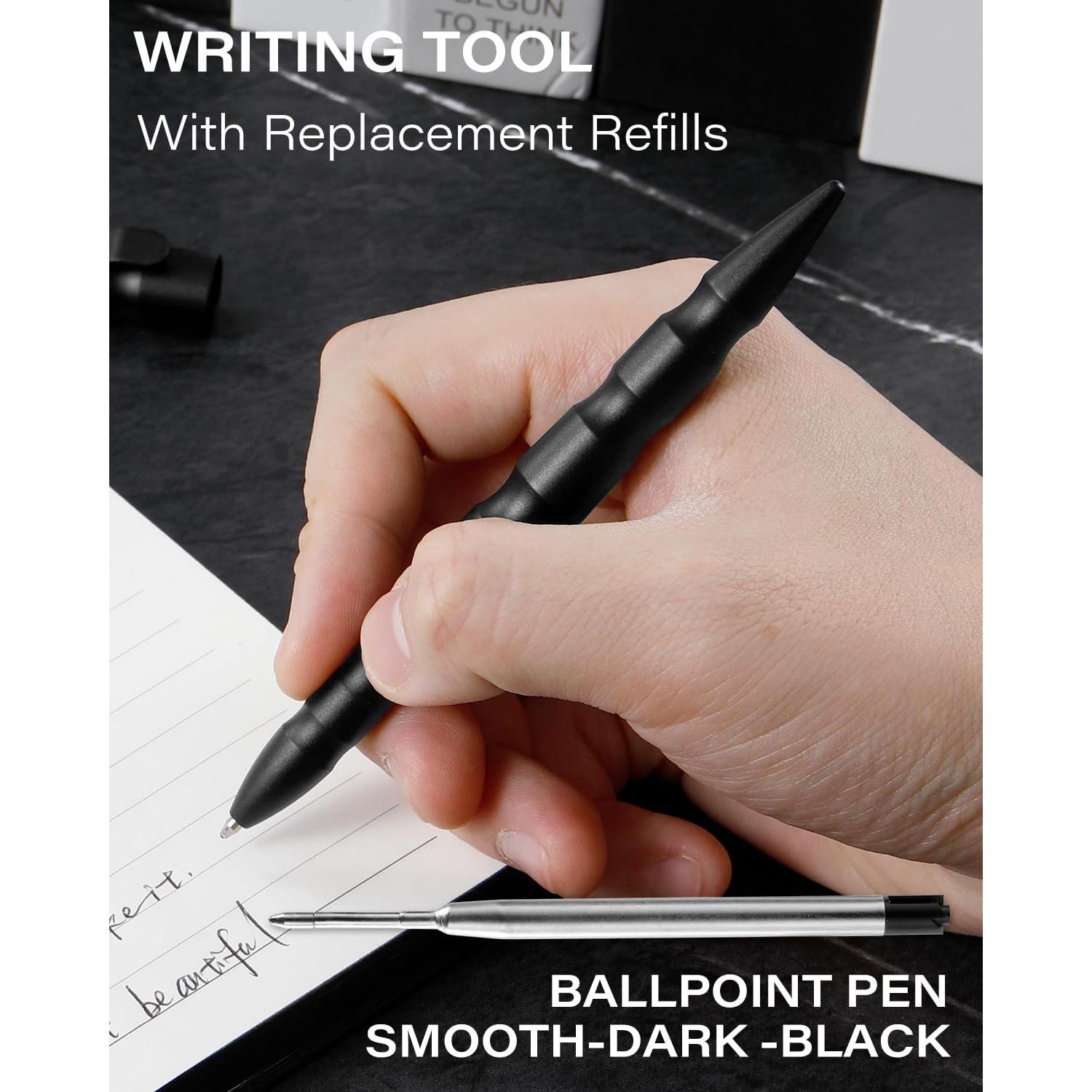 Bolígrafo Táctico Militar Dispatch EDC con Rompevidrios y Luz LED