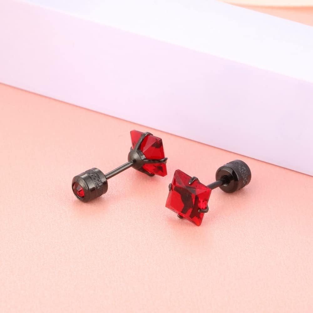 Pendientes Hopply Acero Inoxidable Quirúrgico 6mm 4 Pares