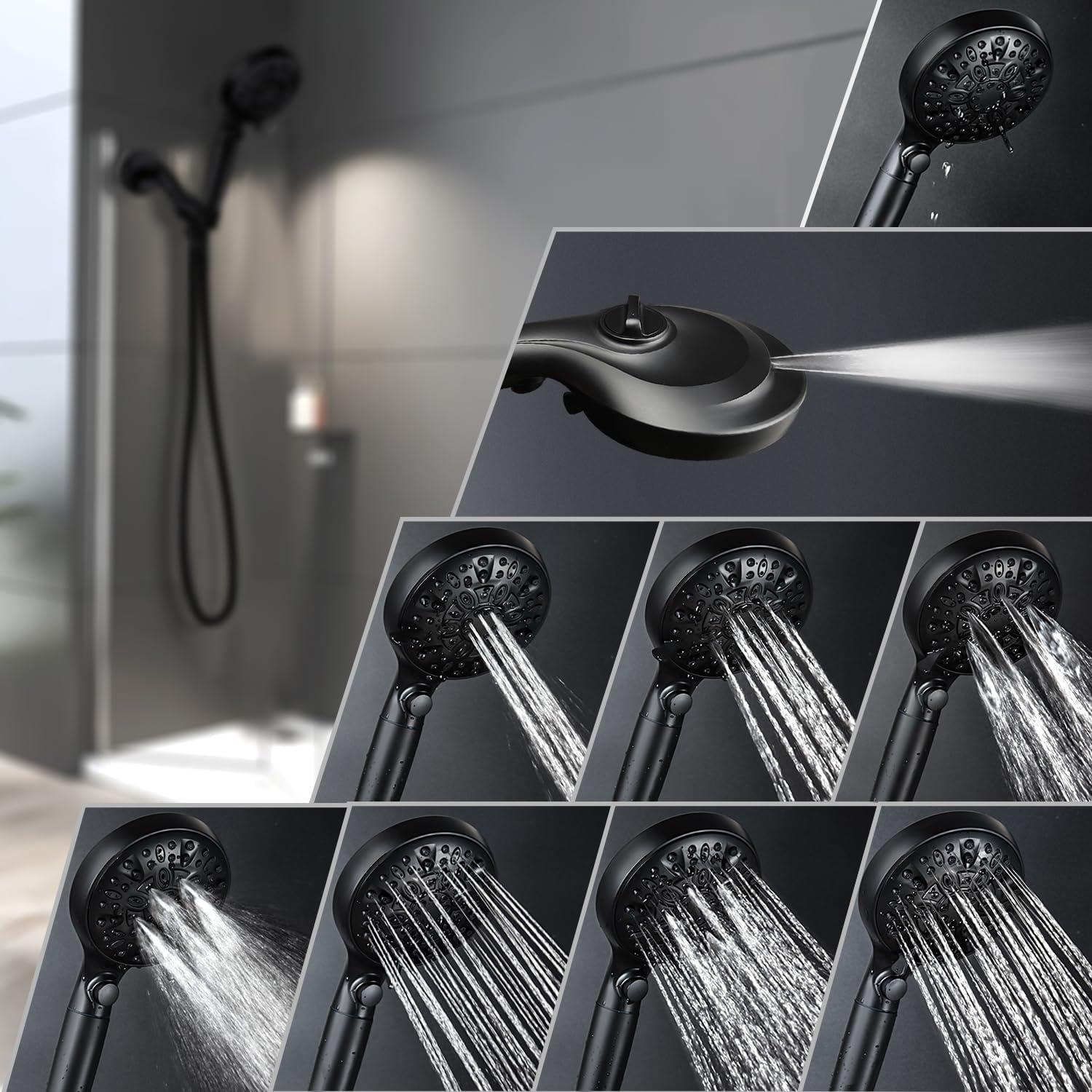 Cabezal de Ducha Filtrado INAVAMZ 10 Modos Alta Presión 150 cm