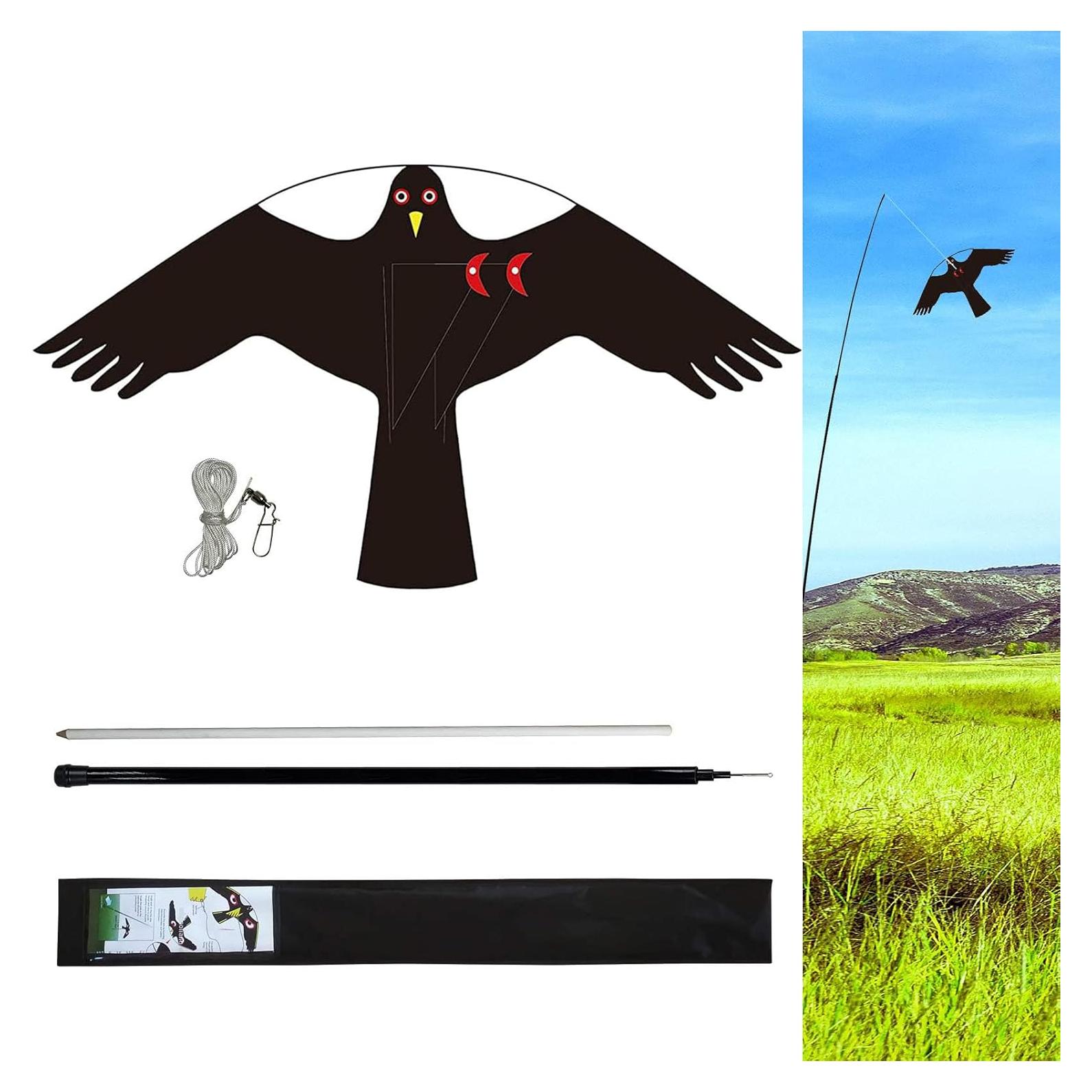 Cometa Ahuyentadora de Aves eyijklzo QN-HN 4m Nylon
