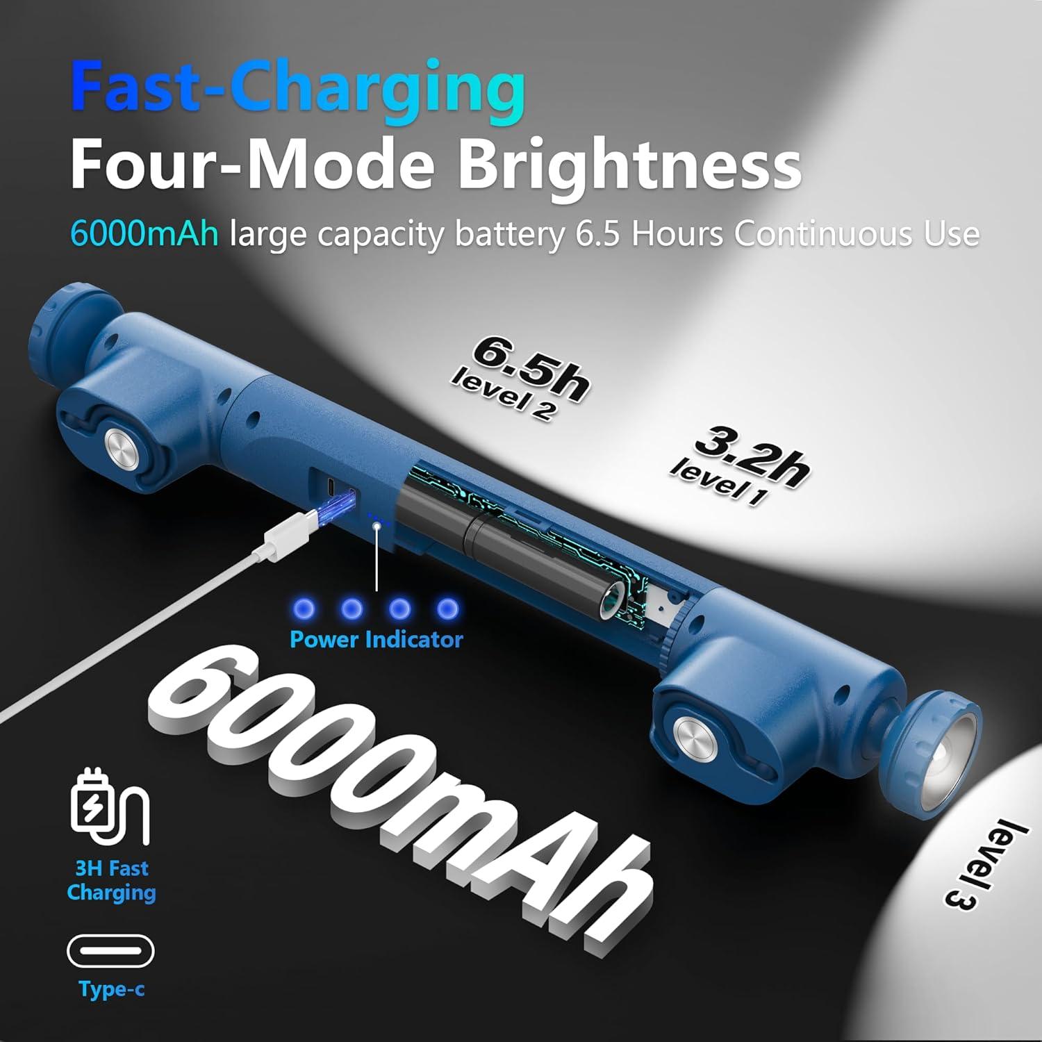 Luz de Trabajo Inalámbrica ORHOMELIFE 6000mAh 2500 Lumens