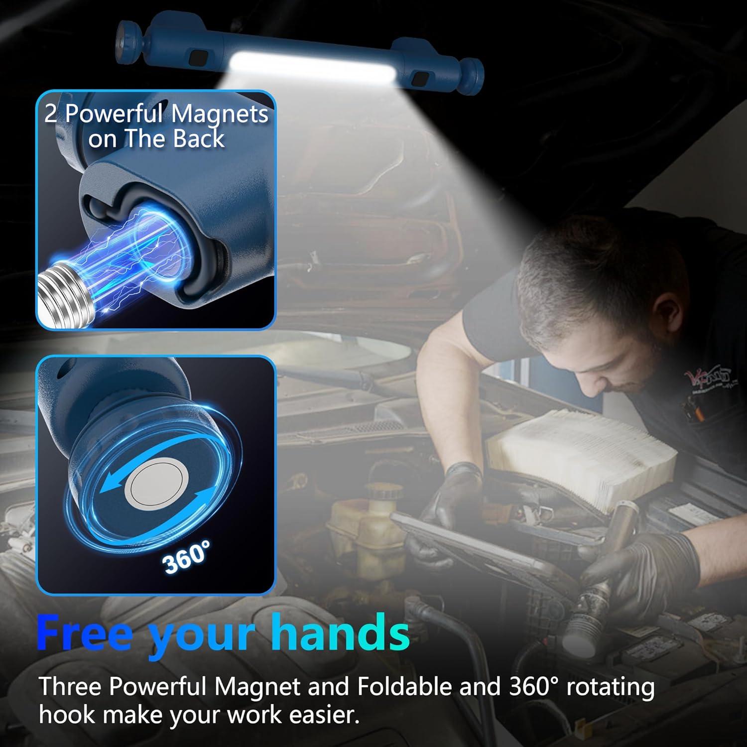 Luz de Trabajo Inalámbrica ORHOMELIFE 6000mAh 2500 Lumens