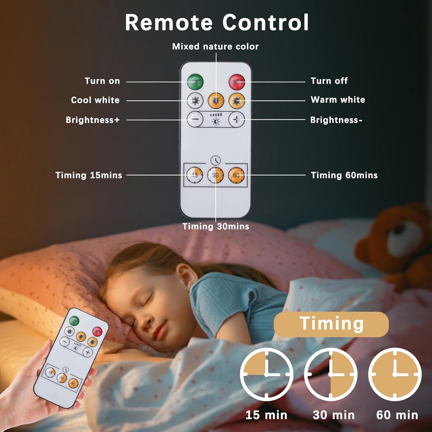 Aplique de Pared Recargable Rihvy 3 Temperaturas Dimmable