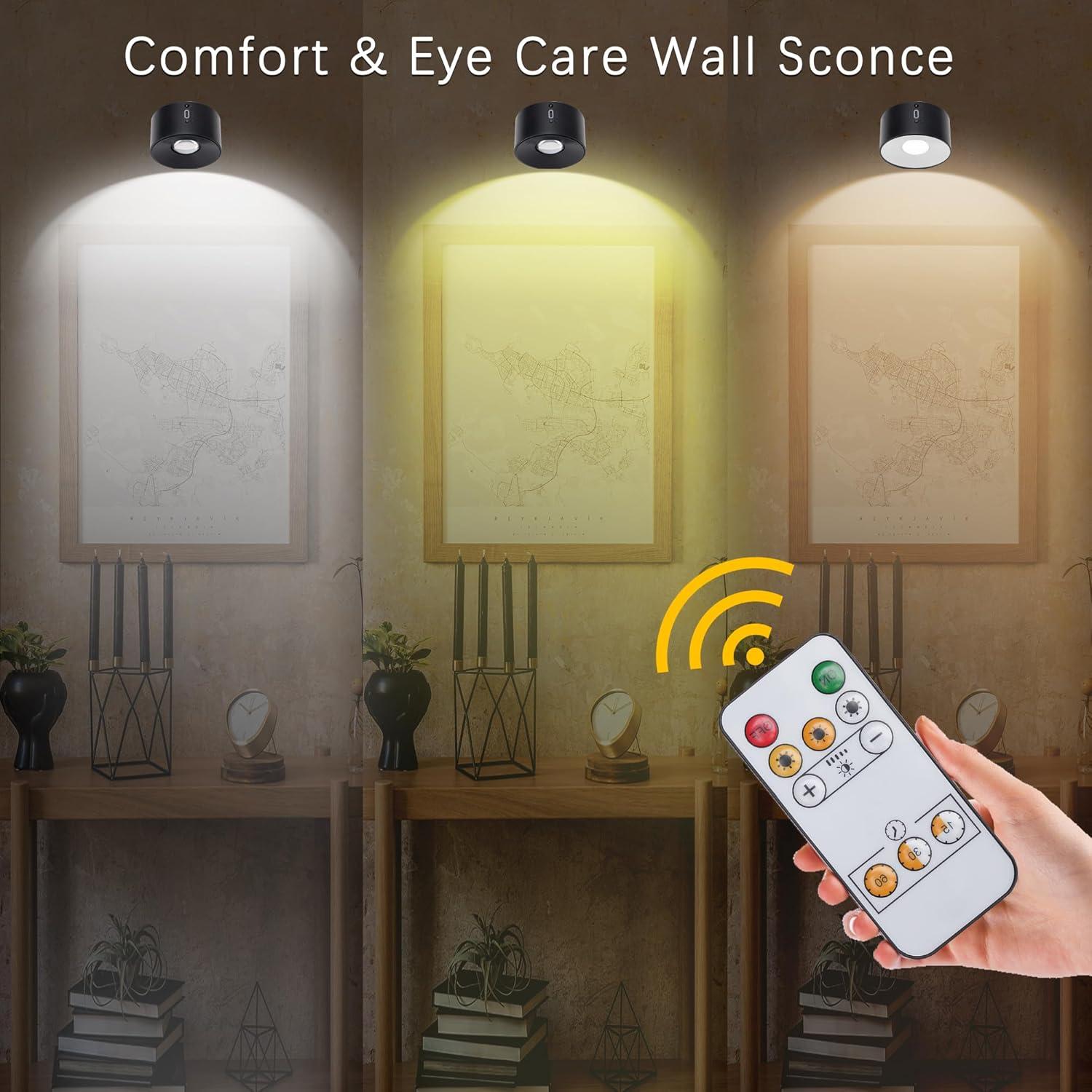 Aplique de Pared Recargable Rihvy 3 Temperaturas Dimmable