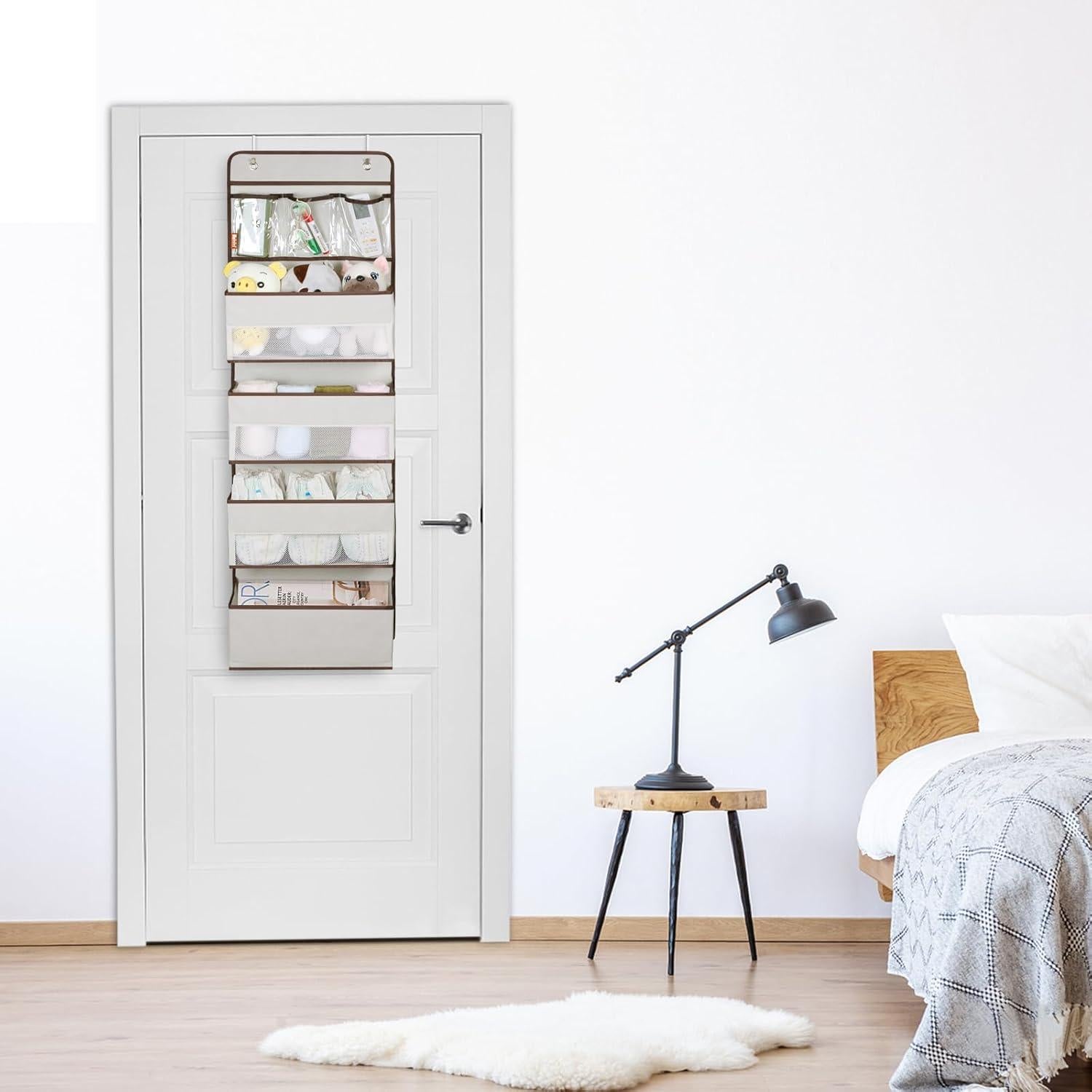 Organizador Colgante para Puerta Univivi 5 Capas Beige PVC