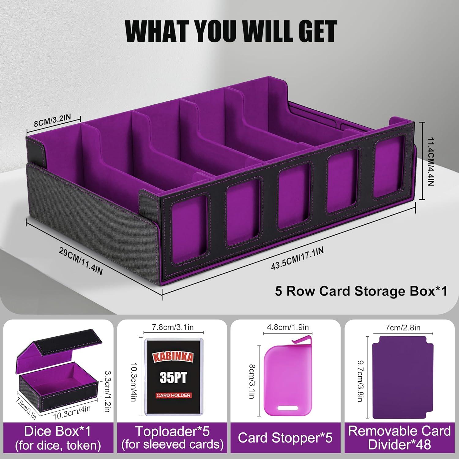 Caja de Almacenamiento Kabinka para 3900 Cartas TCG Negra