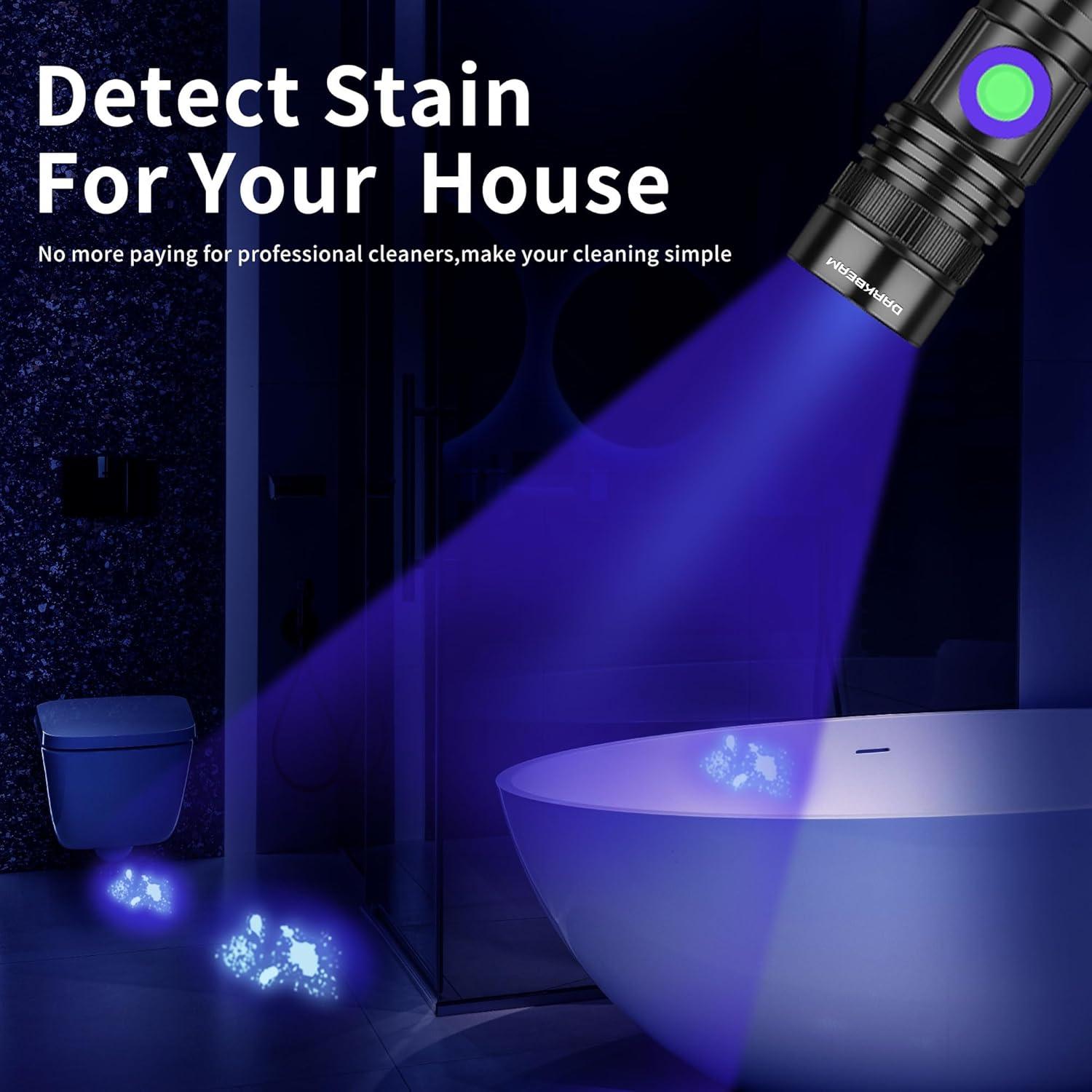 Linterna UV Recargable DARKBEAM A300 365nm Mini Portátil