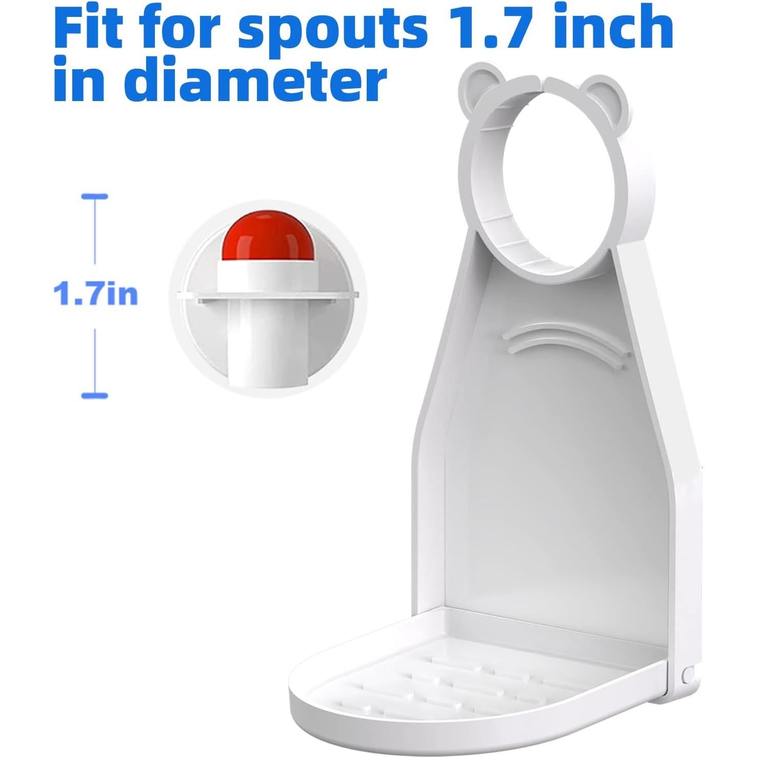 Soporte para Tazas de Detergente WitMonkey - 2 Piezas, Blanco